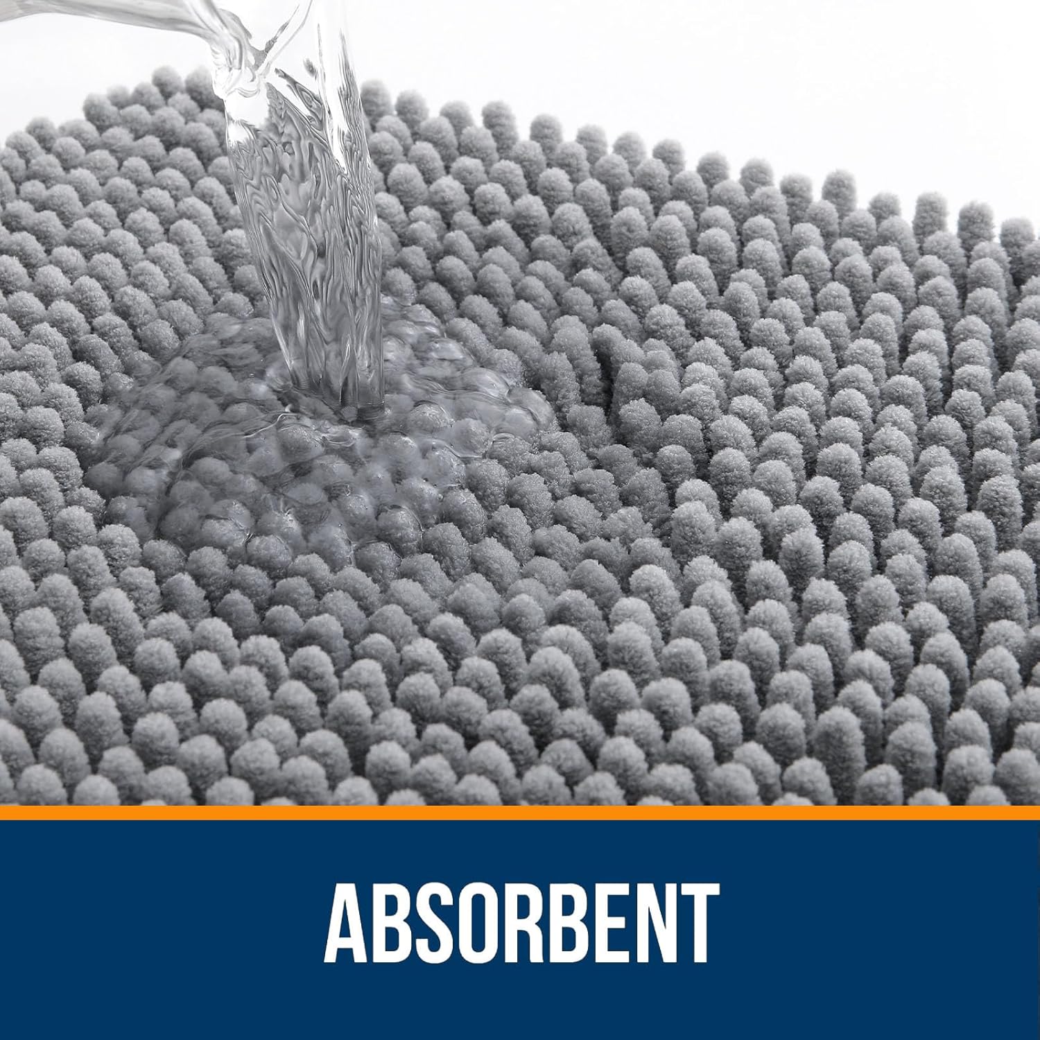 Thumbnail 3 de Olanly Bath Mat 30 x 20 inches absorbent gray