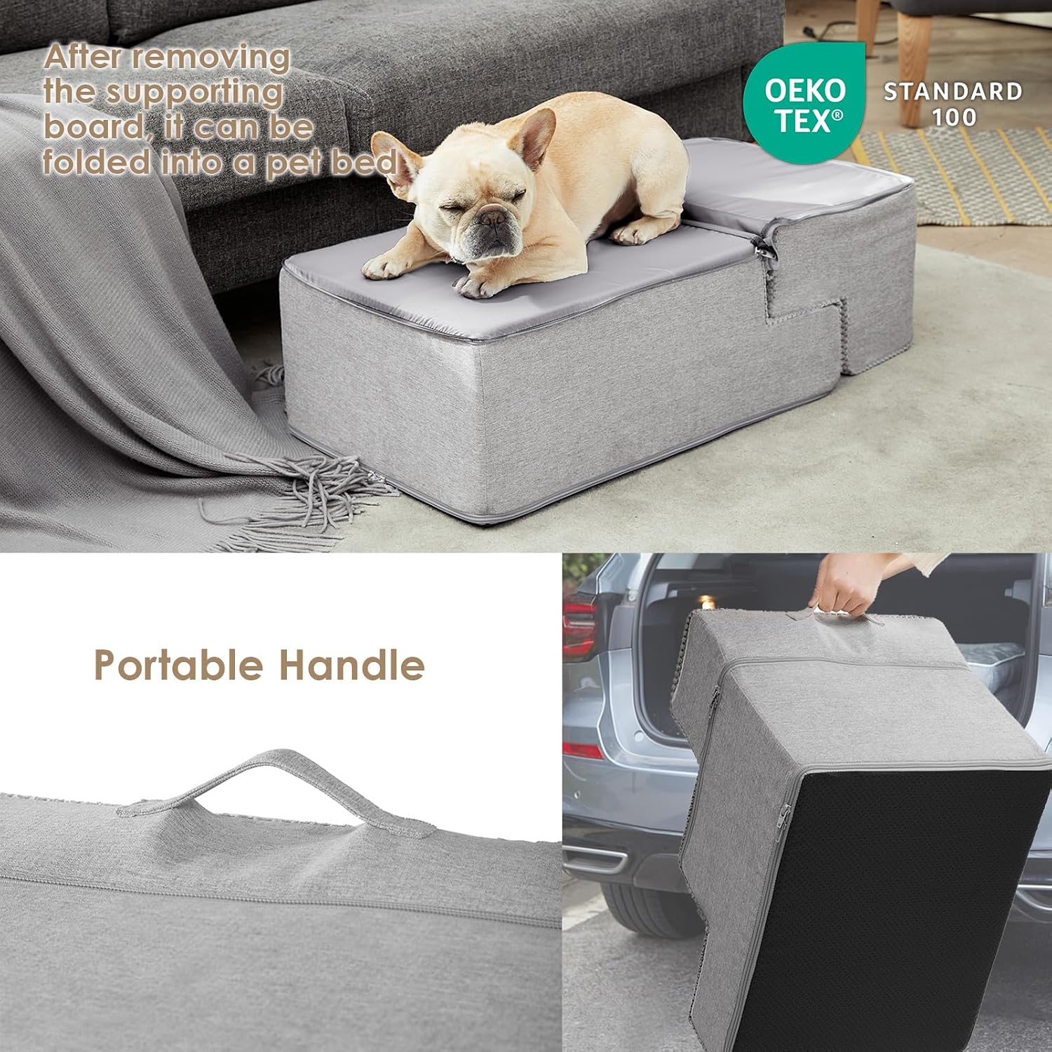 Detalle de EHEYCIGA Dog Stairs 4-Step