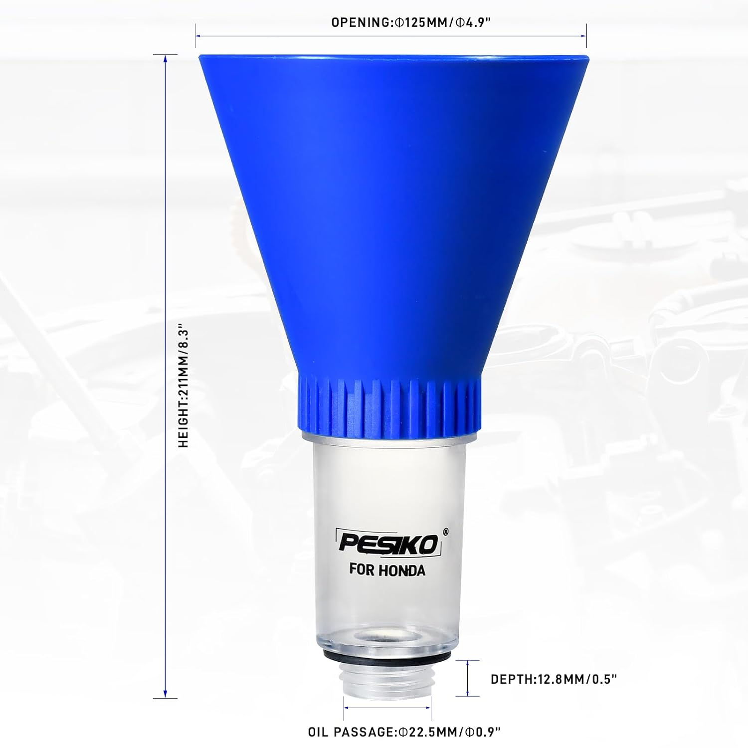 Thumbnail 3 de PESIKO Engine Oil Funnel: Spill-Free, Hands-Free Oil Changes for Honda, Nissan, Hyundai and More