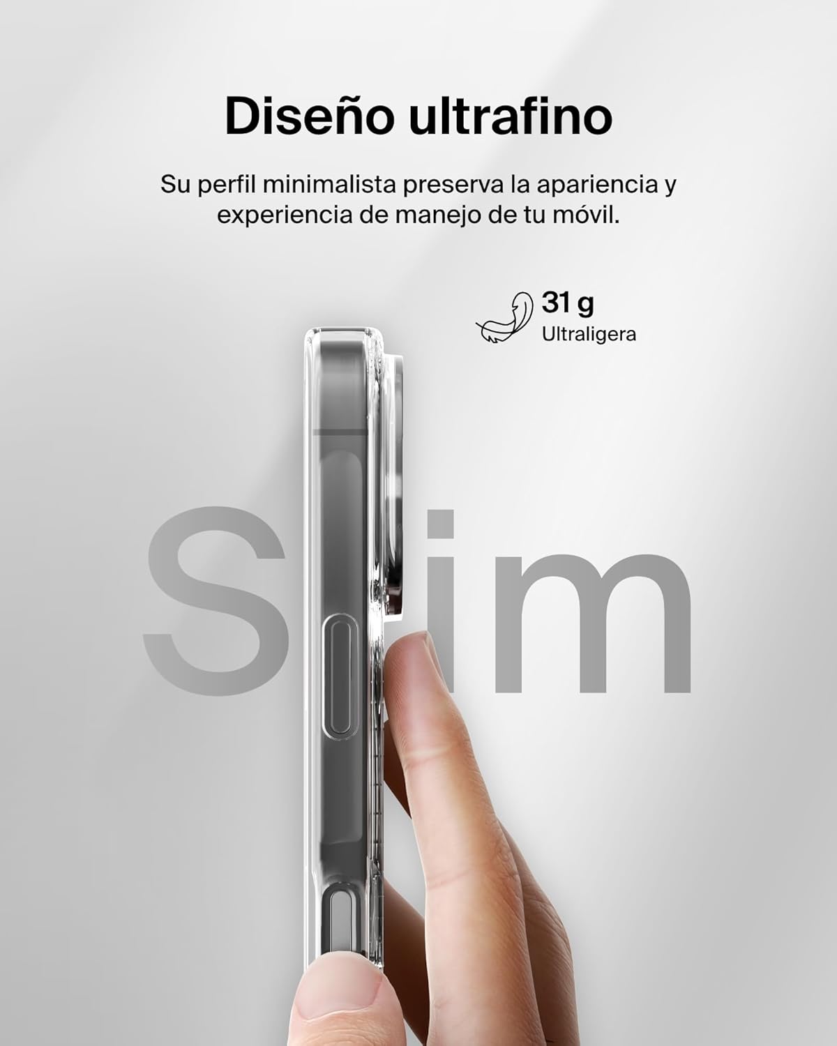 Thumbnail 5 de Belkin SheerForce Funda para iPhone 16 Pro 📱 MagSafe, Transparente