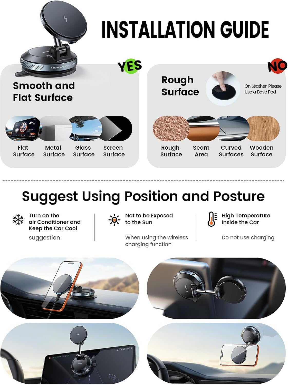 Thumbnail 6 de Lamicall Magnetic Car Charger 15W