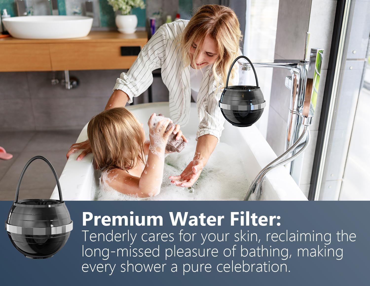 Detalle 2 de SHLLKTTRY SHLLKTTRY-003 Bathtub Water Filter, 8-Stage, 2,500-Gallon Capacity