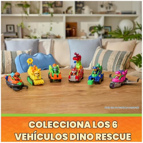 Detalle de Paw Patrol Patrulla Canina Dino Movie Rescue: Camión Marshall + 2 Figuras