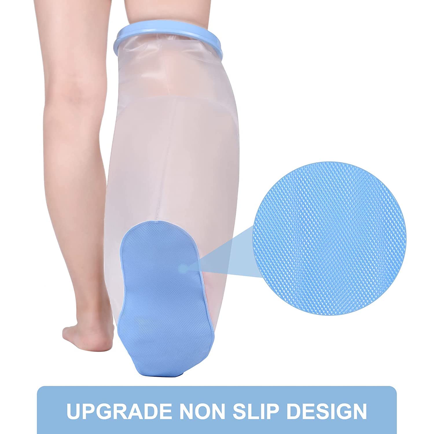 Thumbnail 1 de Fasola Duschschutz Bein rutschfest & wasserdicht – Verbandschutz für Oberschenkel, Knie und Fuß