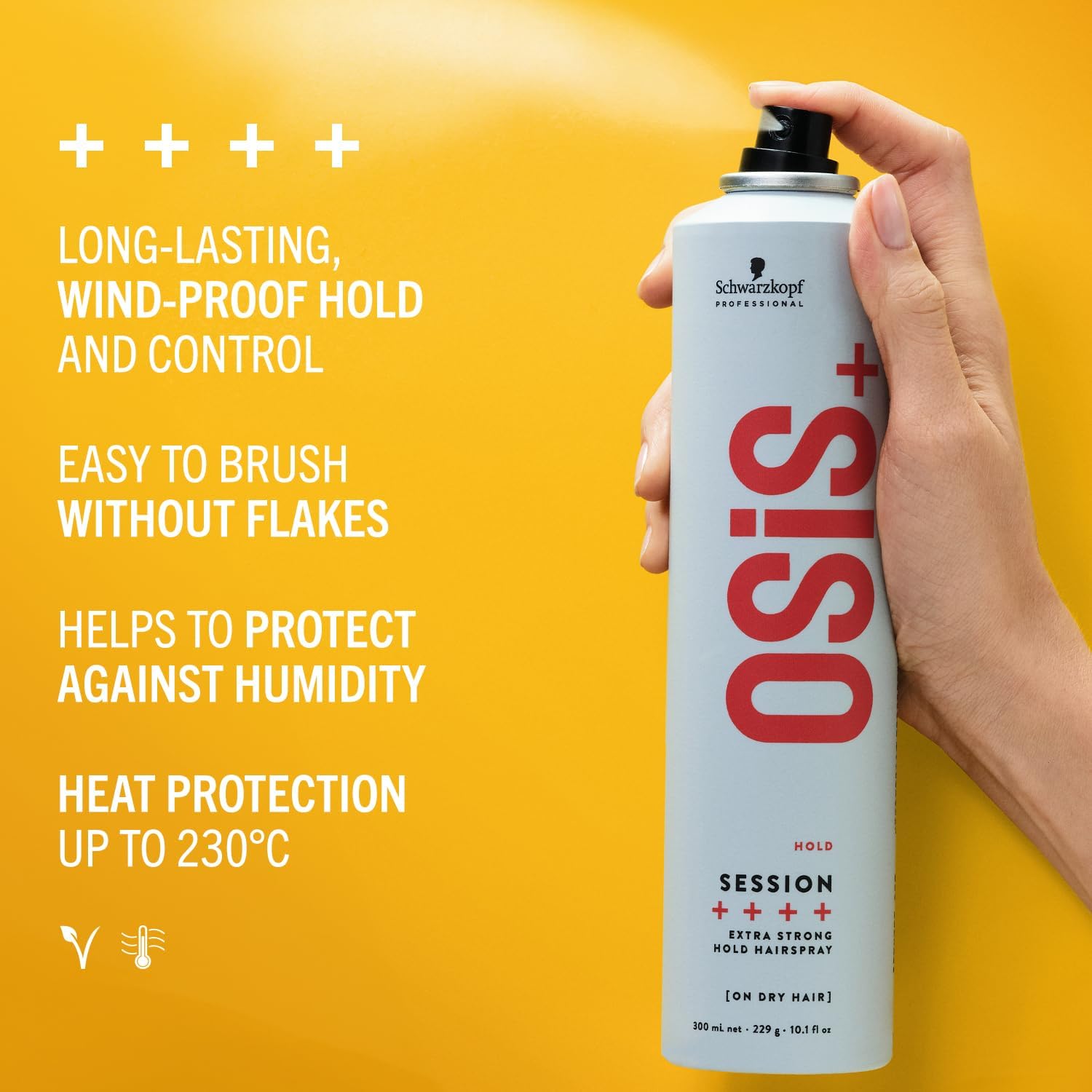 Thumbnail 3 de Schwarzkopf Professional OSiS Session Hairspray Long Lasting Wind Proof (Brushable Finish) 300 ml