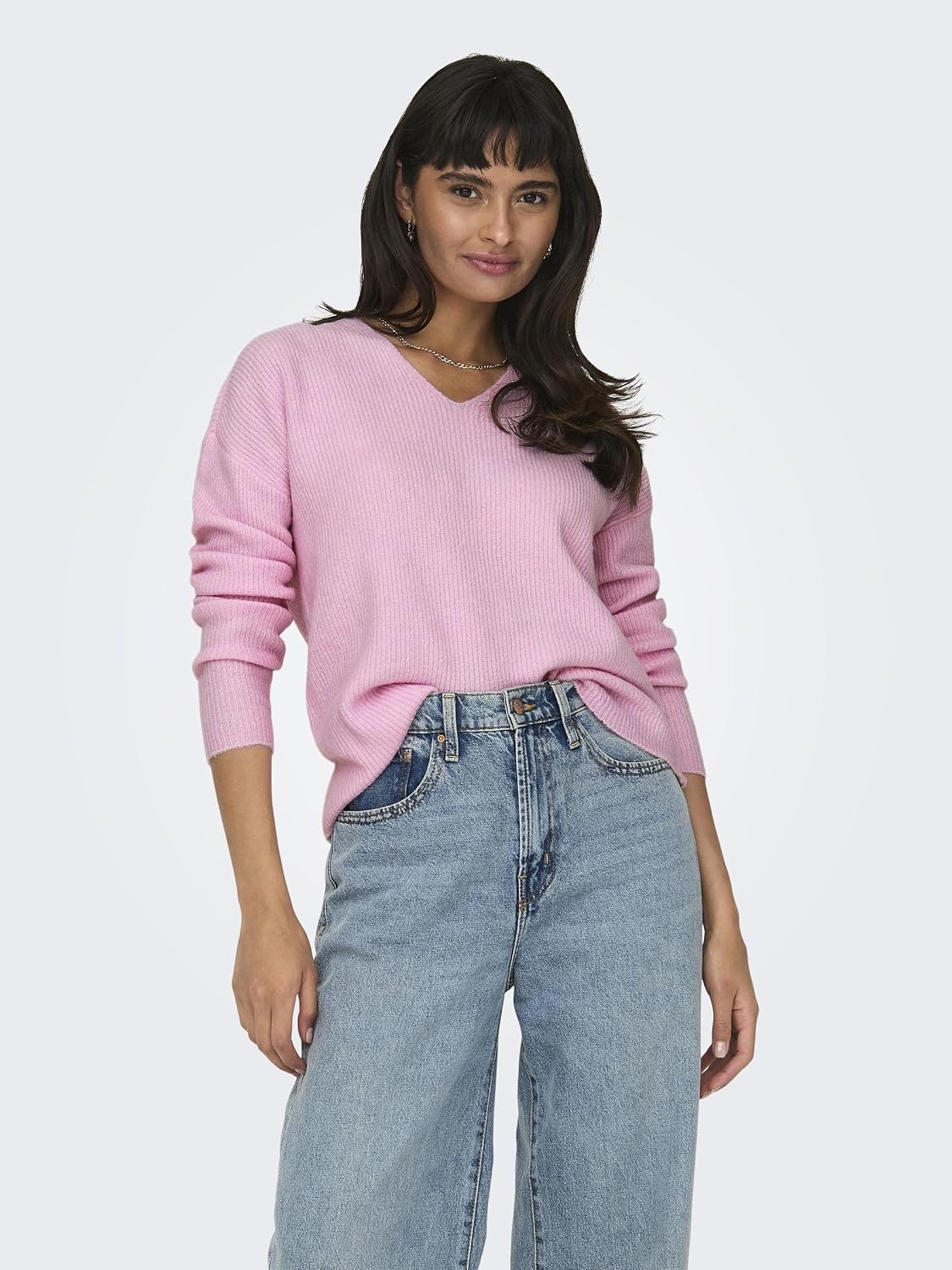 Detalle 2 de ONLY Female Strickpullover ONLCAMILLA mit V-Ausschnitt (Regular Fit)