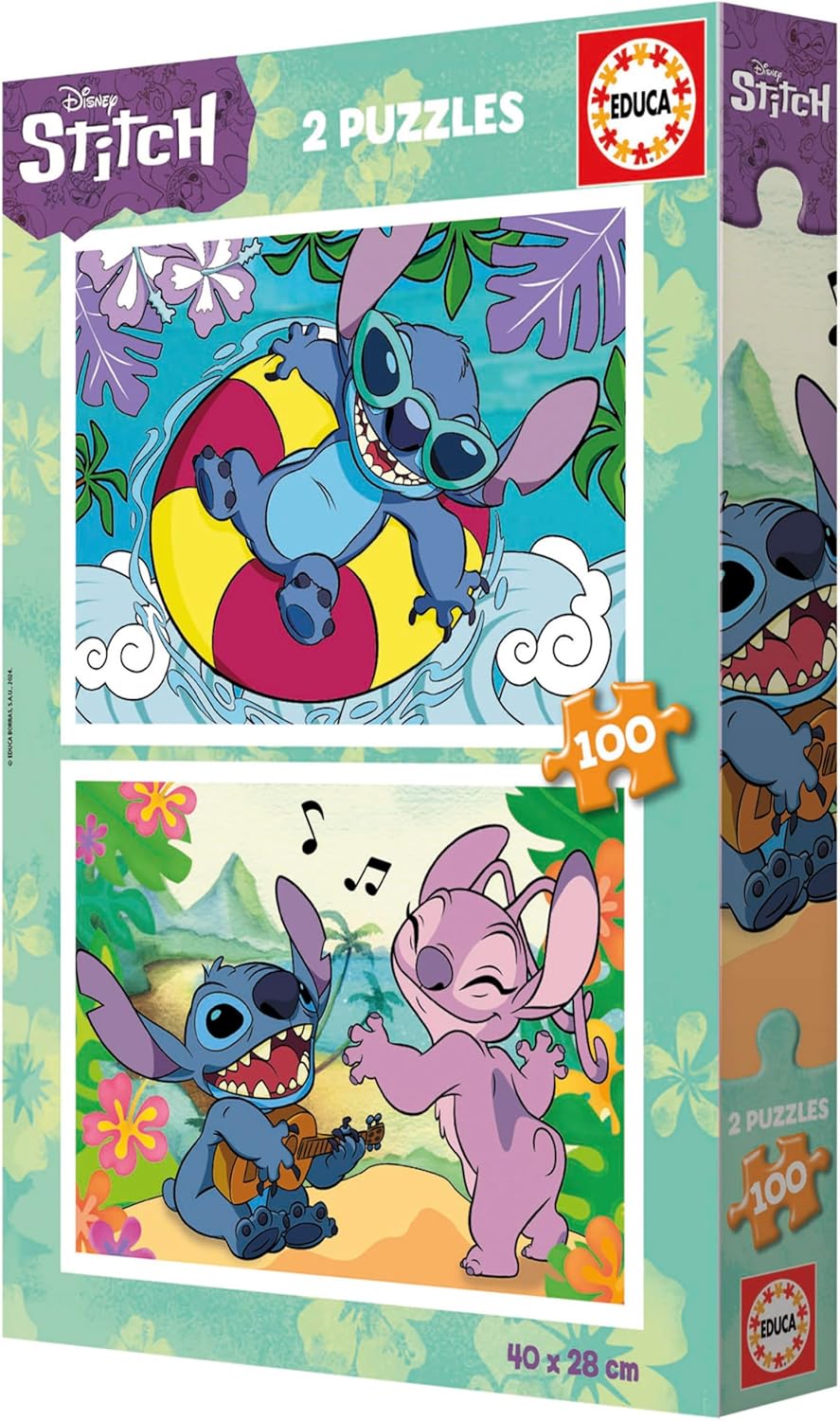 Thumbnail 3 de Educa Disney – Ensemble de 2 puzzles enfants de 100 pièces (40 x 28 cm), dès 6 ans