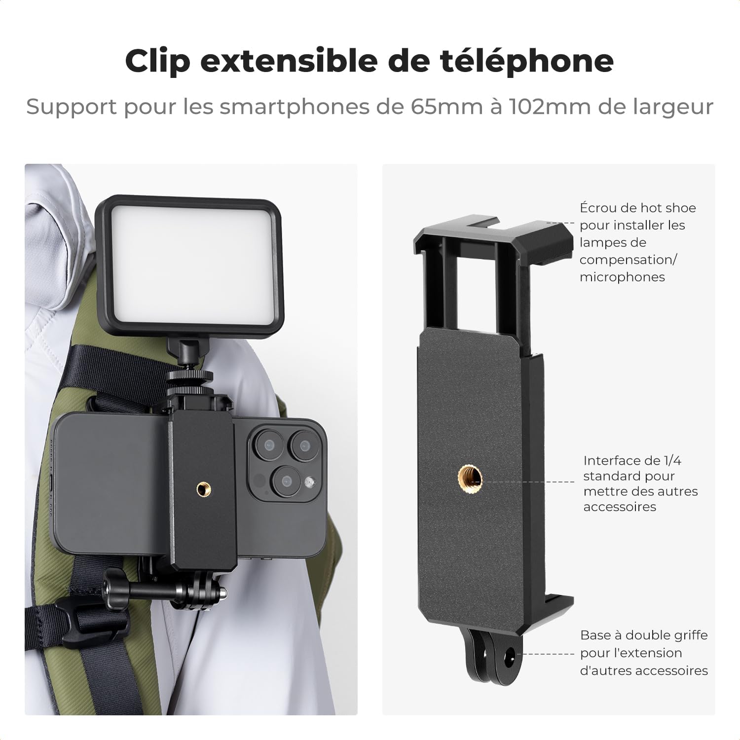 Thumbnail 4 de K&F CONCEPT Fixation 360° pour sac