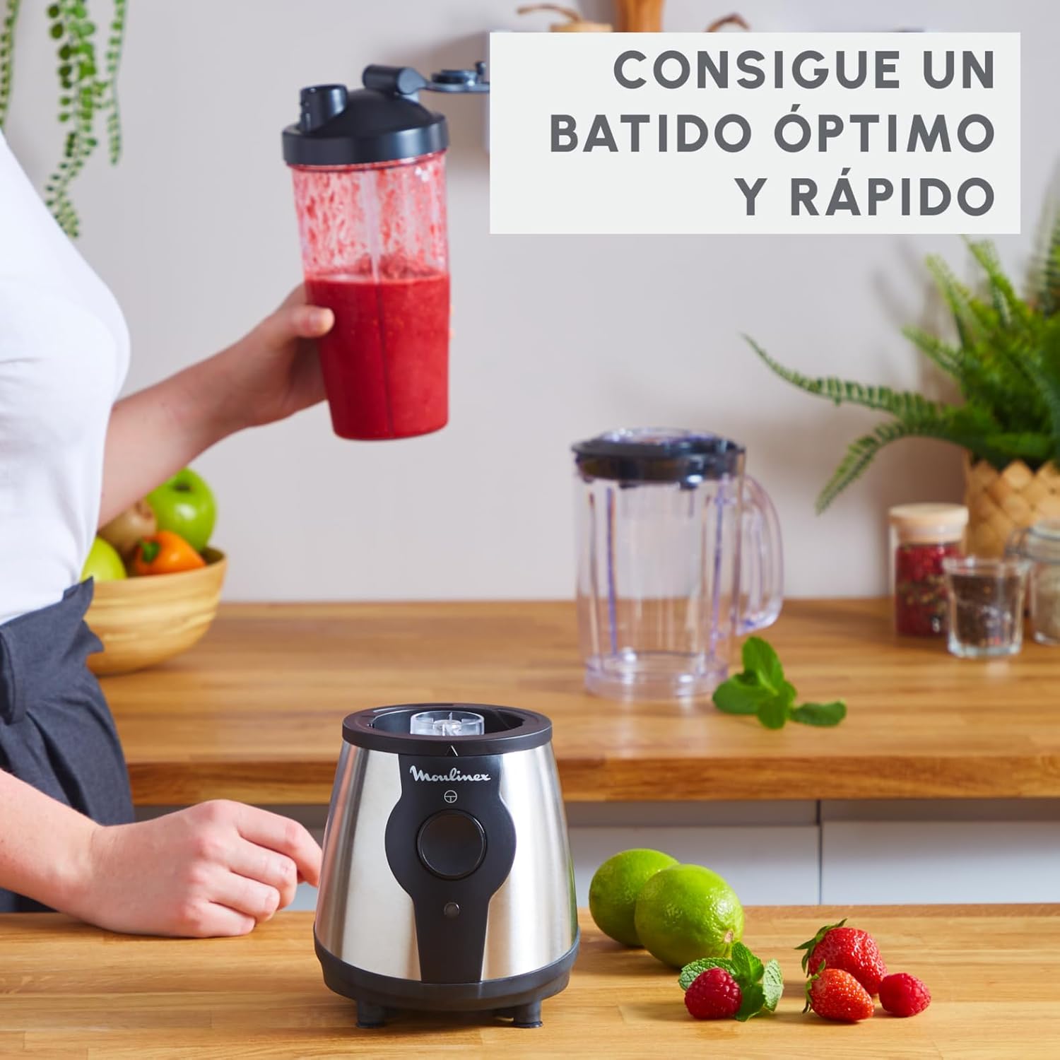 Detalle 2 de Moulinex Blend & Go batidora 1,3 L 300 W