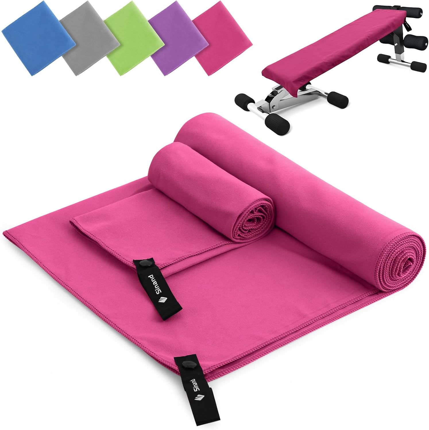 Microfibre towel 2 pack, 160x80cm