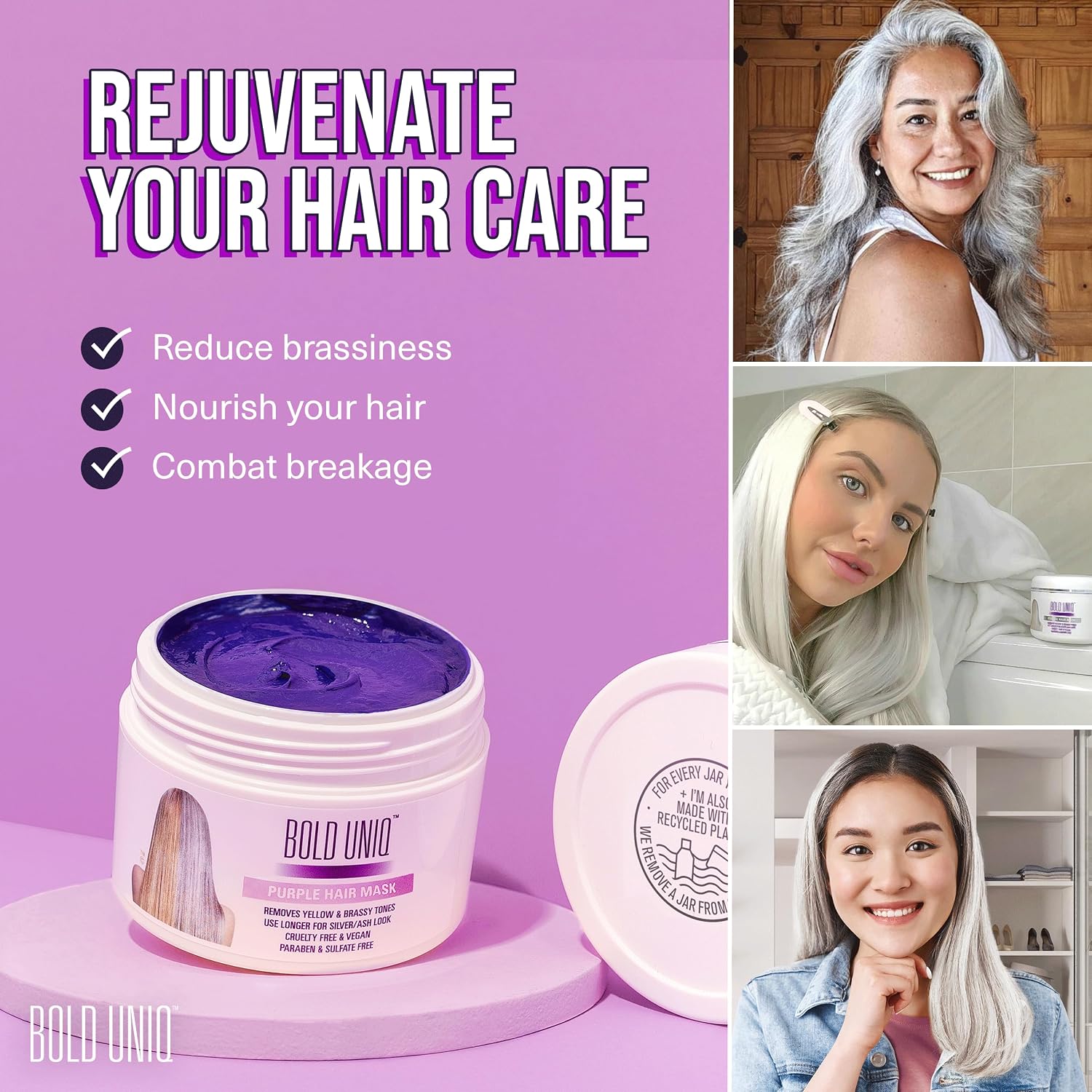 Detalle 2 de Bold Uniq Purple Hair Mask 6.76oz