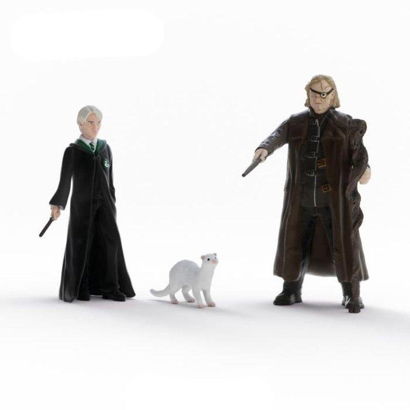 Detalle de Schleich Harry Potter: conjunto de 3 figuras de Moody, Malfoy y armiño blanco