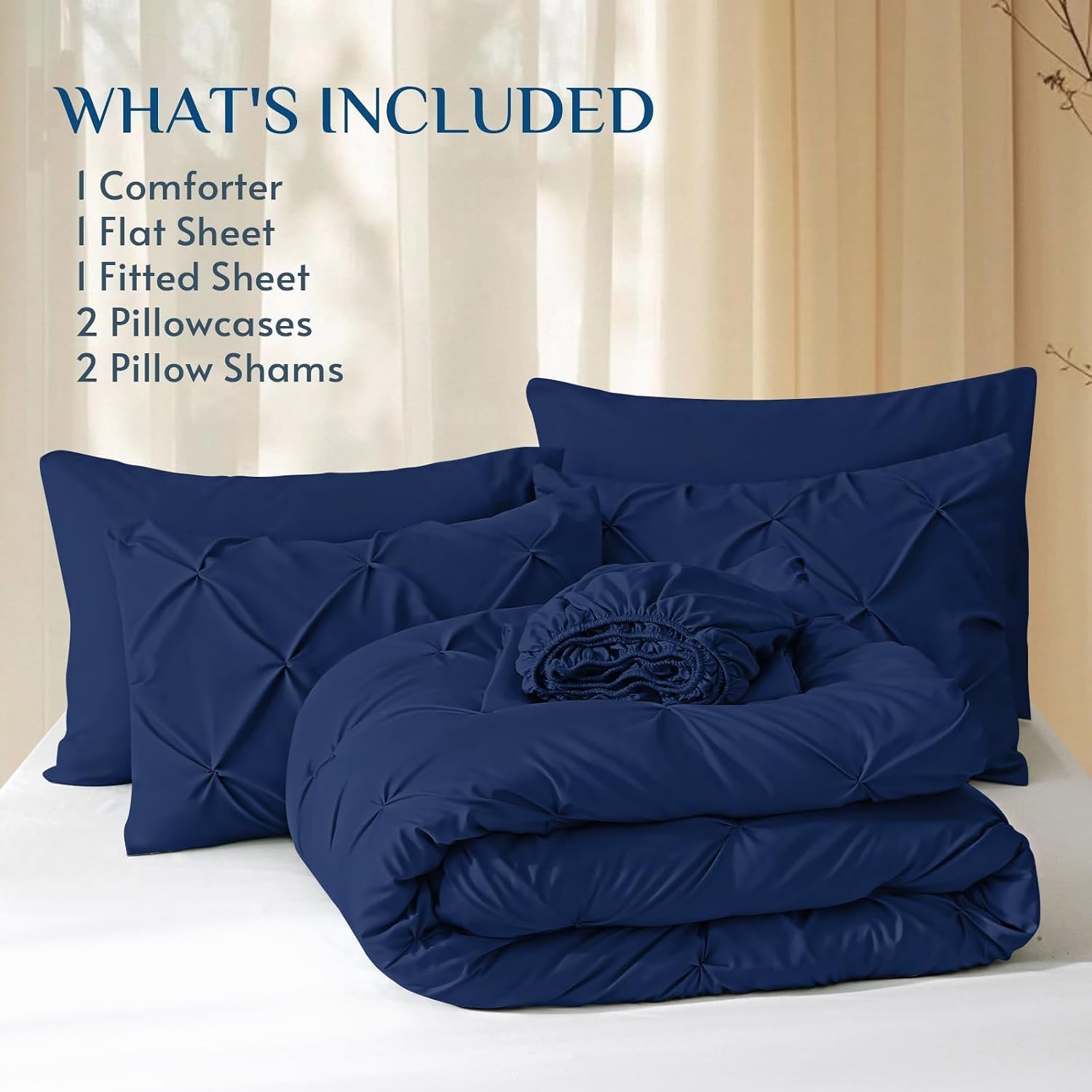 Thumbnail 4 de JOLLYVOGUE Queen 7-piece comforter set