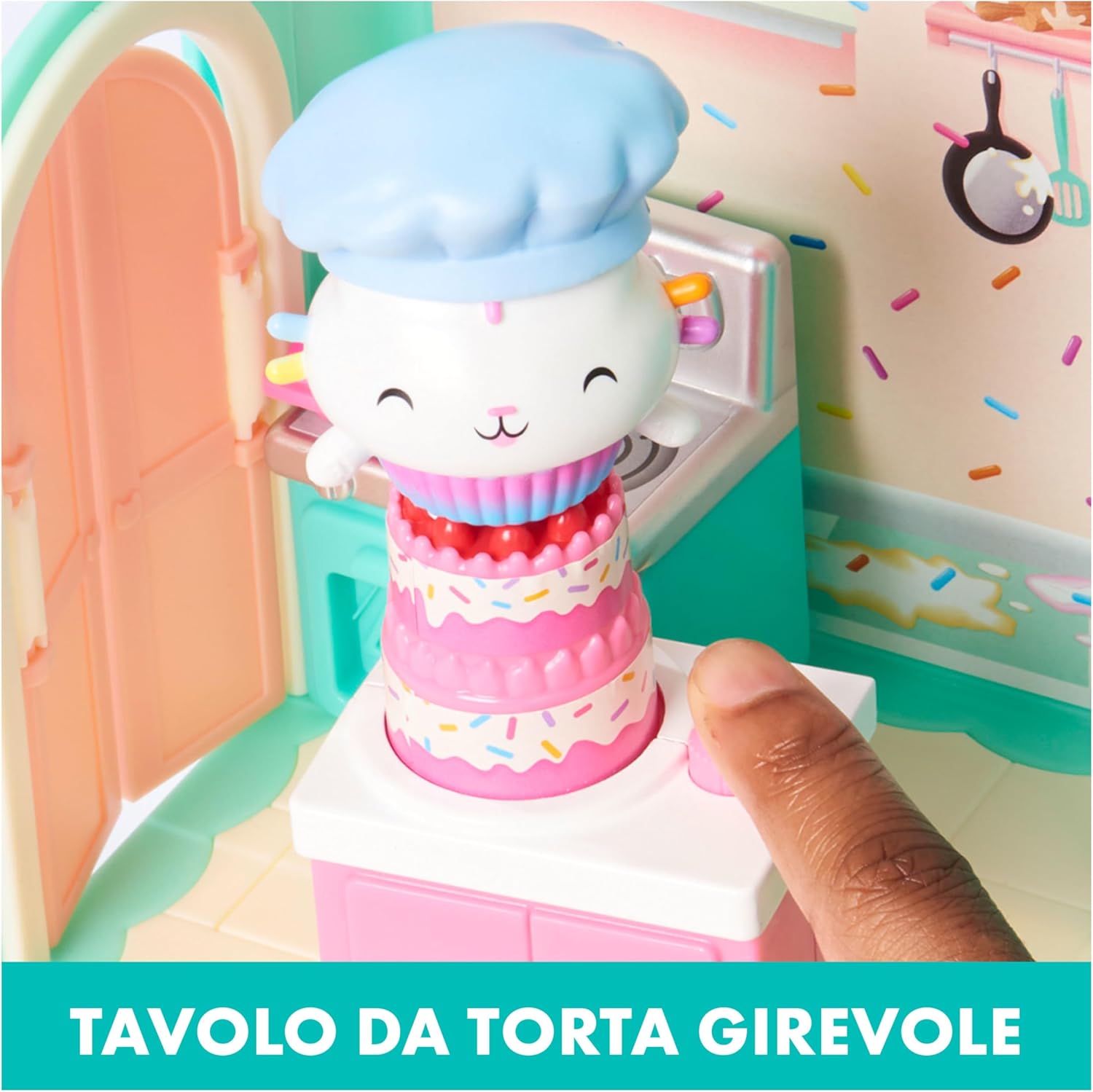 Thumbnail 4 de Gabby's Dollhouse, La cucina di gattino Dolcetto - Mini playset cucina per Gabby’s Dollhouse