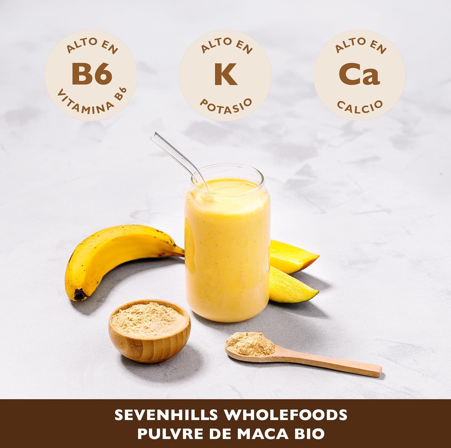 Thumbnail 2 de Polvo de Maca Orgánica Sevenhills Wholefoods 🌱