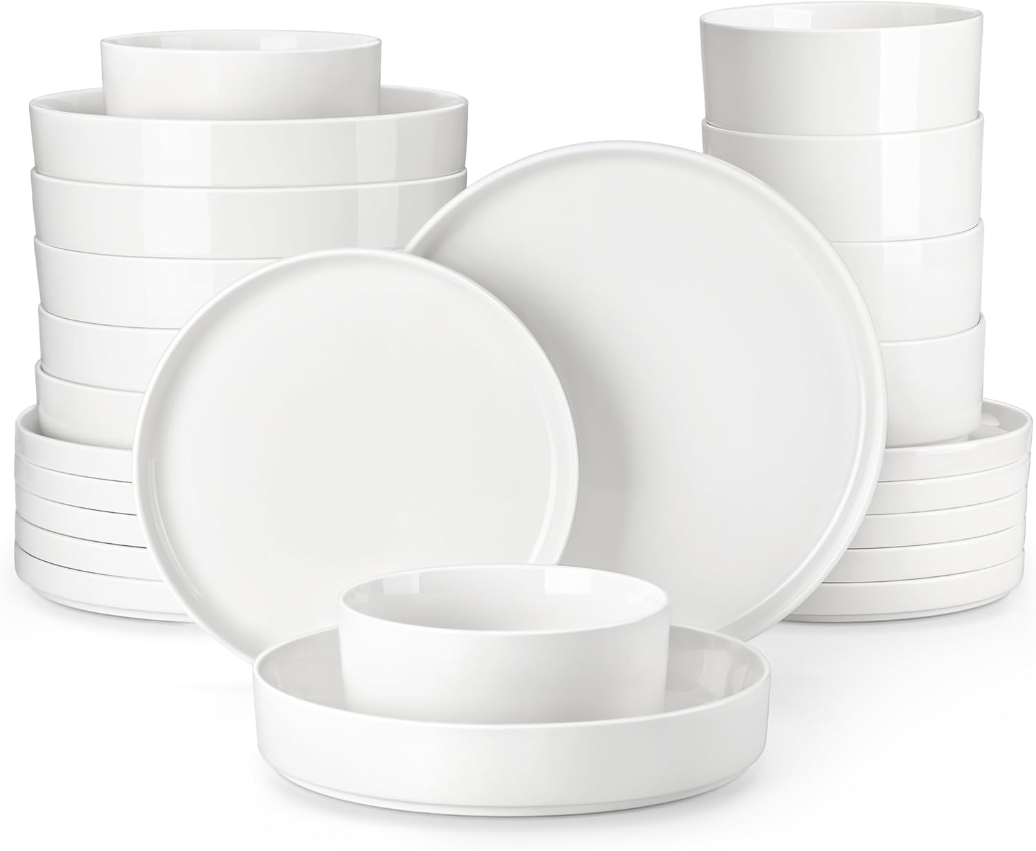 Detalle de MALACASA LEAH dinnerware set 24-piece