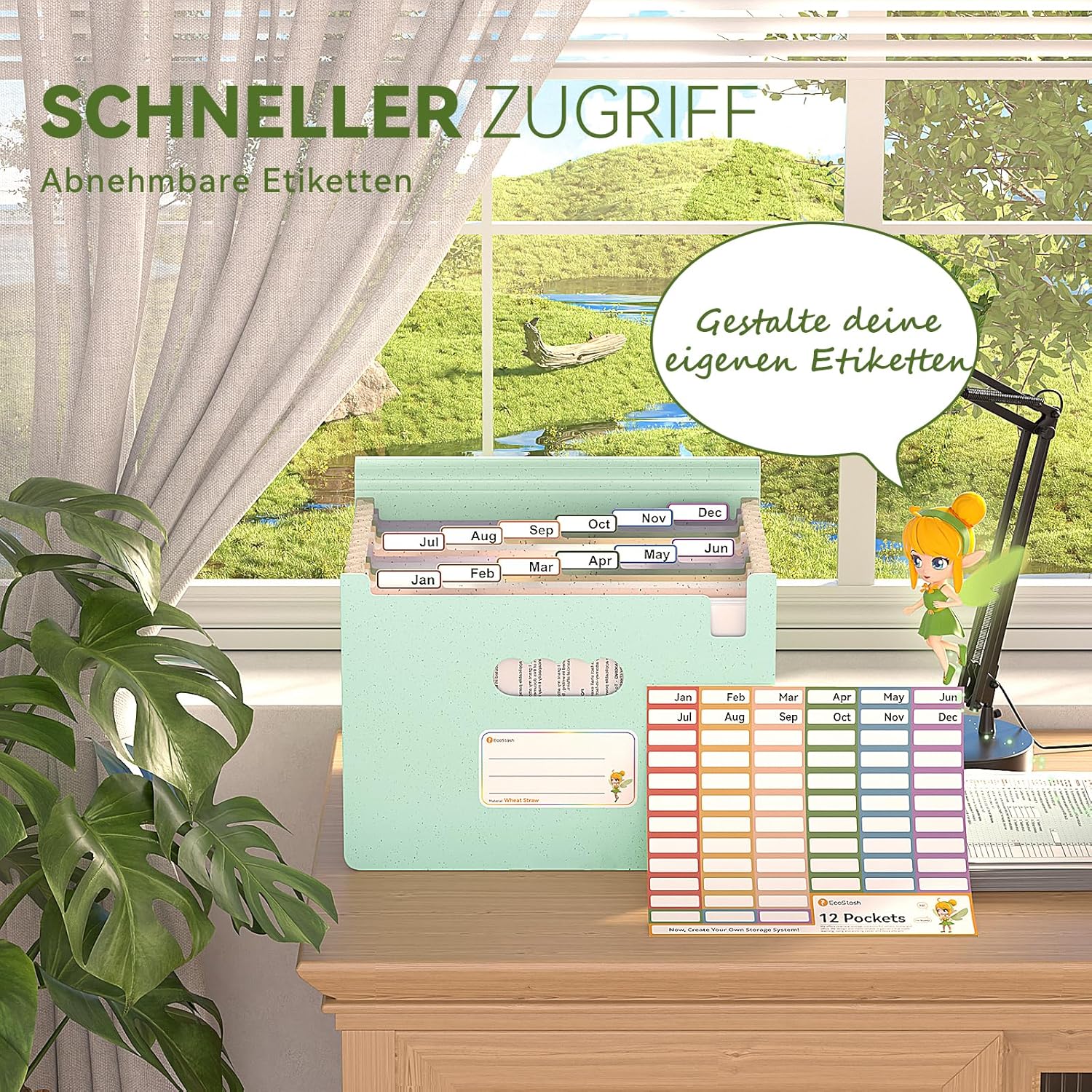 Thumbnail 2 de EcoStash Dokumentenmappe A4 12 Fächer