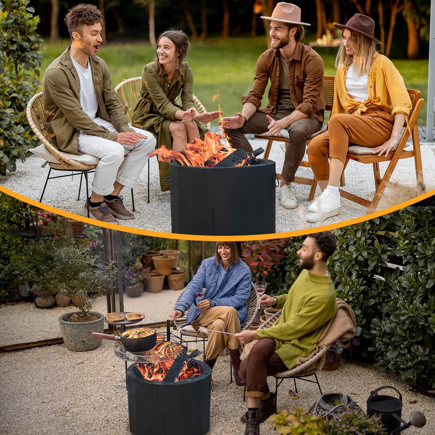 Thumbnail 6 de CHANGE MOORE CHANGEMOORE Smokeless Fire Pit – 19.6 inch triple burn wood stove for patio & camping