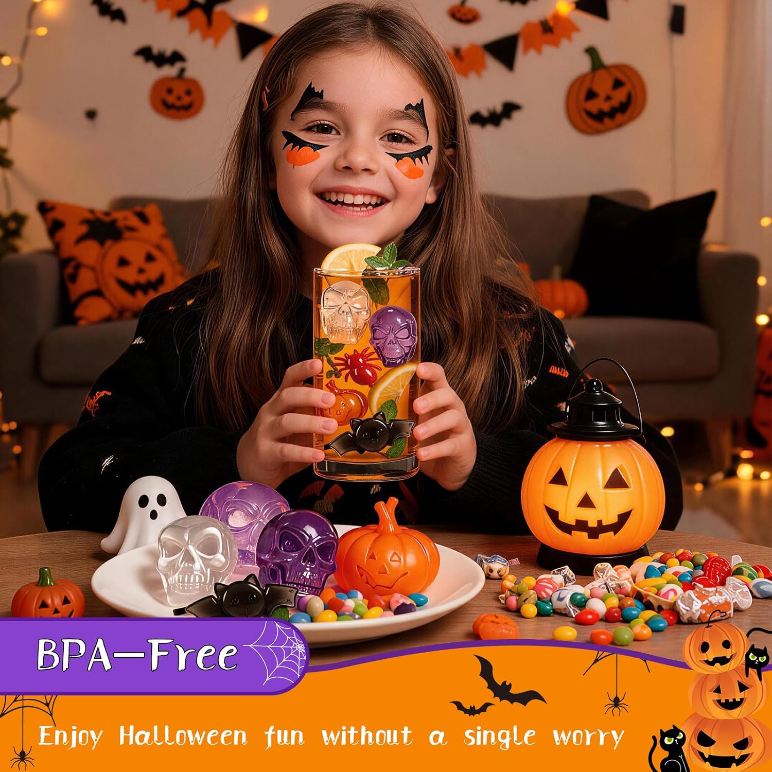 Detalle 2 de Reusable Halloween Ice Cubes, 260-Piece Set