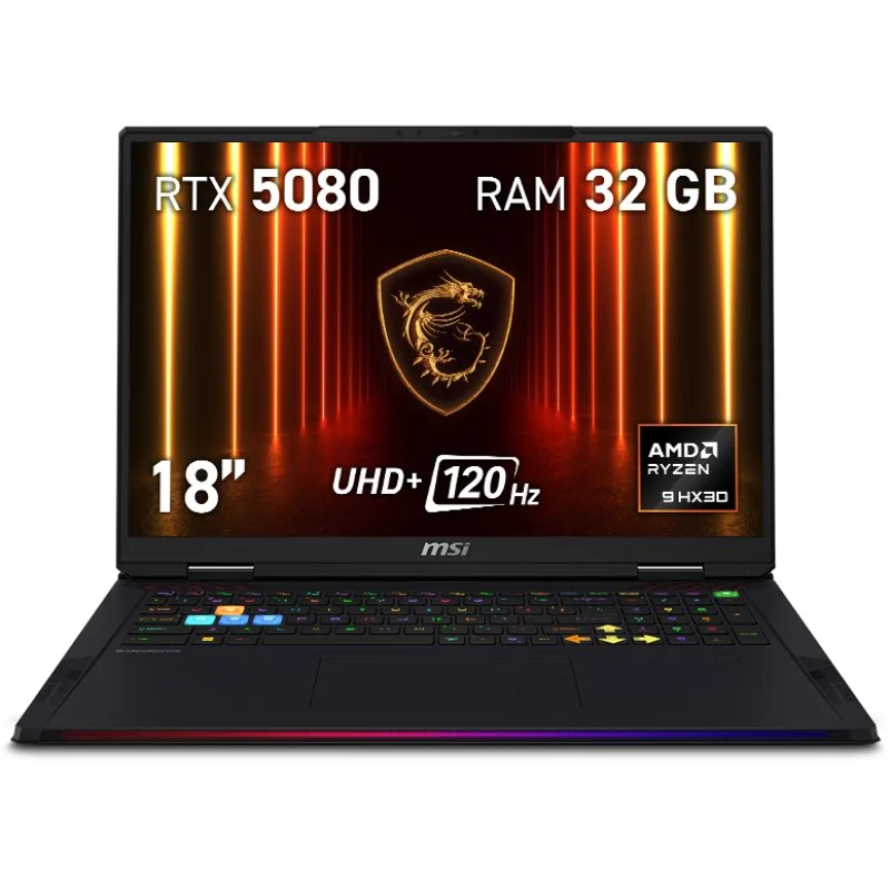 MSI Raider A18 HX MiniLED Ryzen 9 32GB 2TB RTX 5080 💻