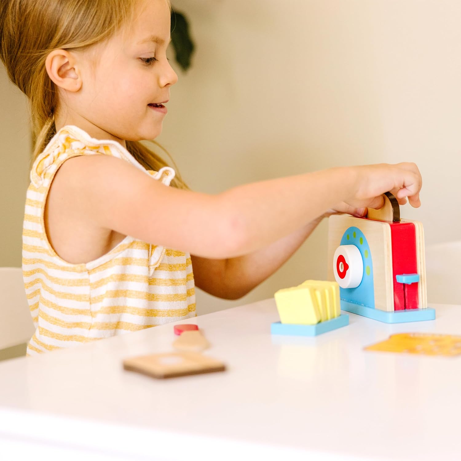Thumbnail 6 de Melissa & Doug Ensemble de Grille-Pain avec Pain et Beurre – Jeu éducatif en bois