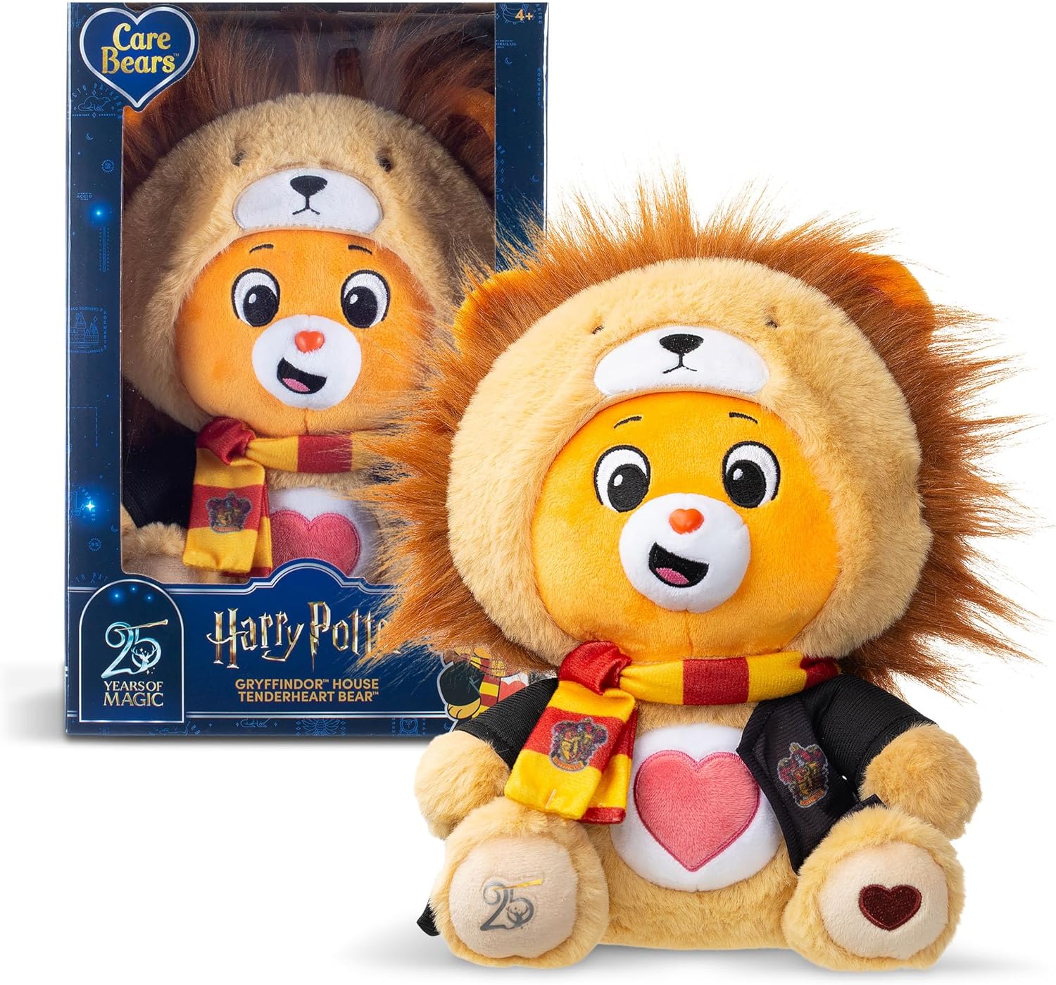Thumbnail 1 de Care Bears x Harry Potter Gryffindor Tenderheart Bear 30cm Hoodie Plush – red & gold, Hogwarts House collectible