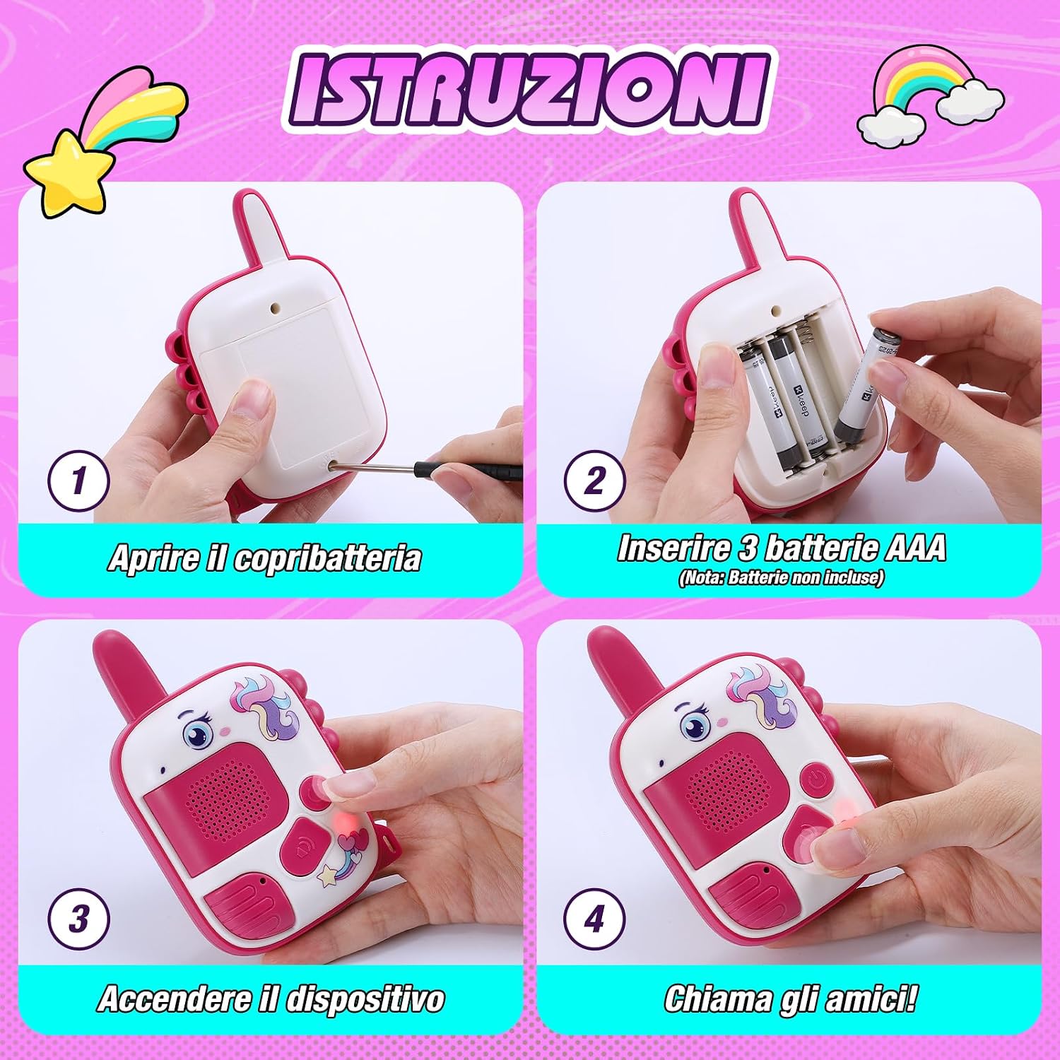 Detalle 2 de Walkie-Talkie Unicorno 300 m