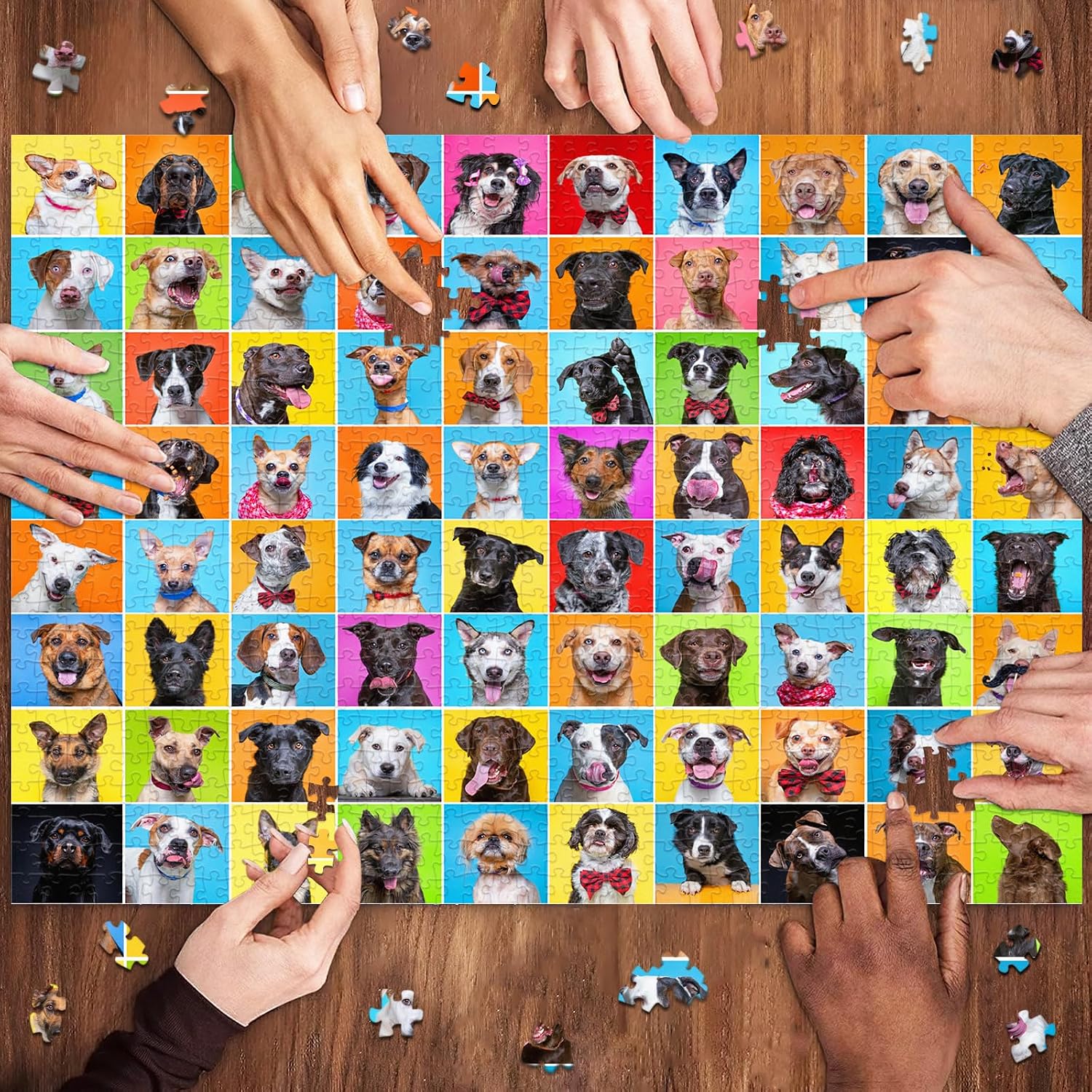 Thumbnail 3 de HUADADA Jigsaw Puzzles Dog Photo Studio – 1000 Piece Puzzle for Adults