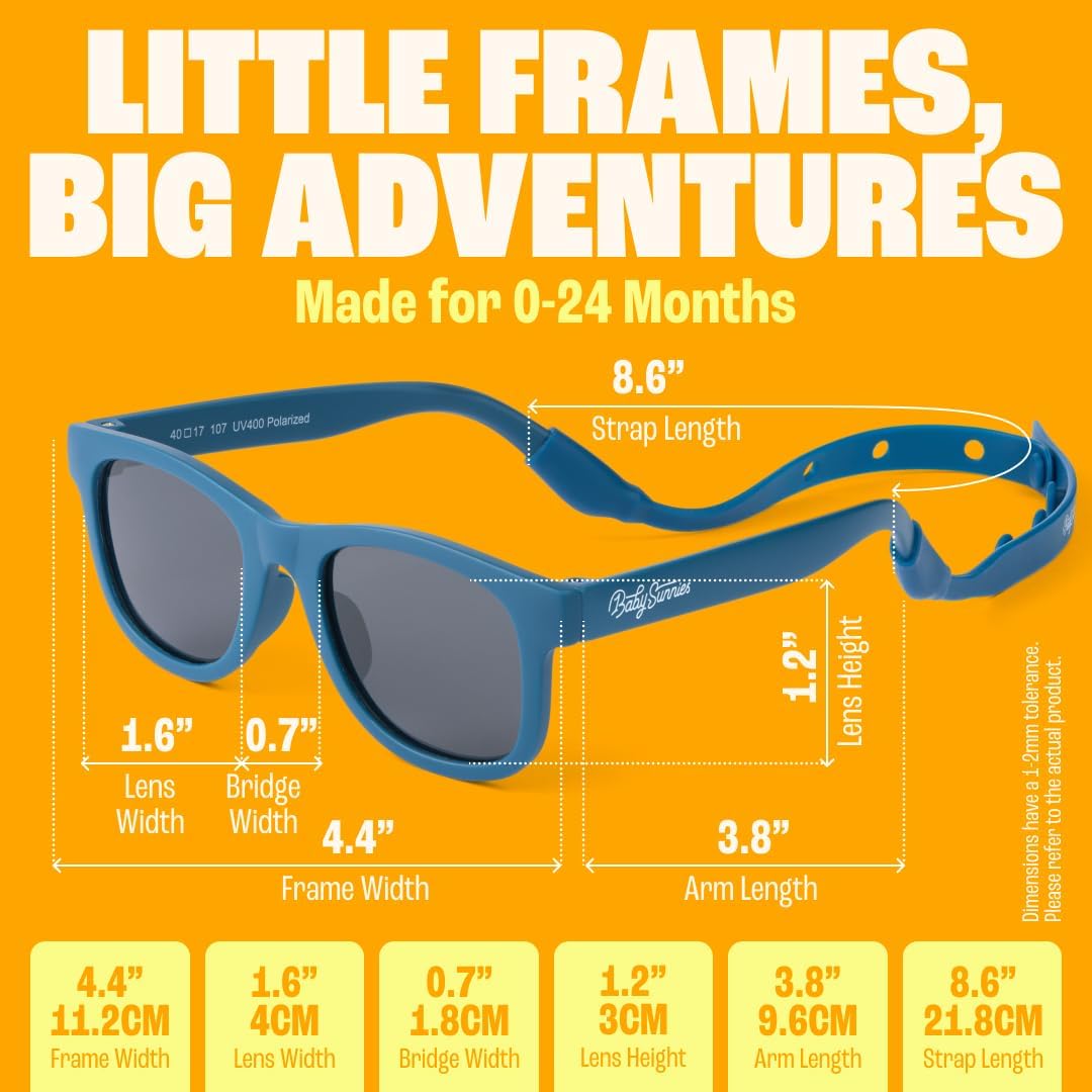 Thumbnail 1 de BABY SUNNIES Occhiali da sole polarizzati per bimbi 0-24 mesi con protezione UV e cinturino regolabile
