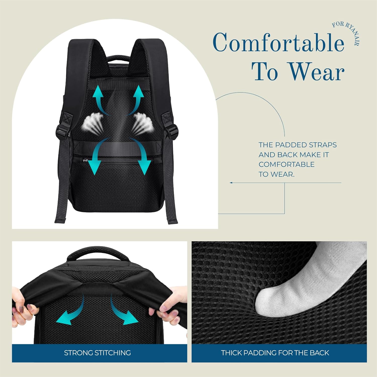 Thumbnail 6 de Lossga Mochila de Viaje Cabina 40x20x25 ✈️ Ideal Ryanair