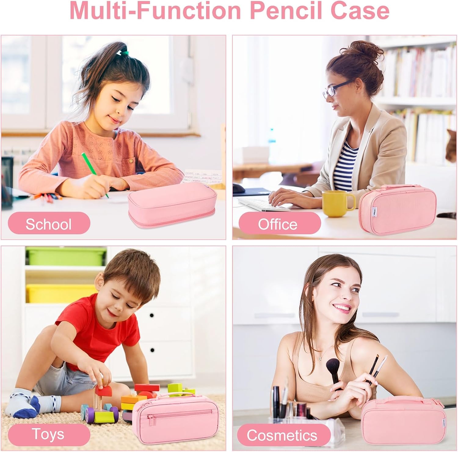 Thumbnail 4 de Betarami Pink Pencil Case with Handle