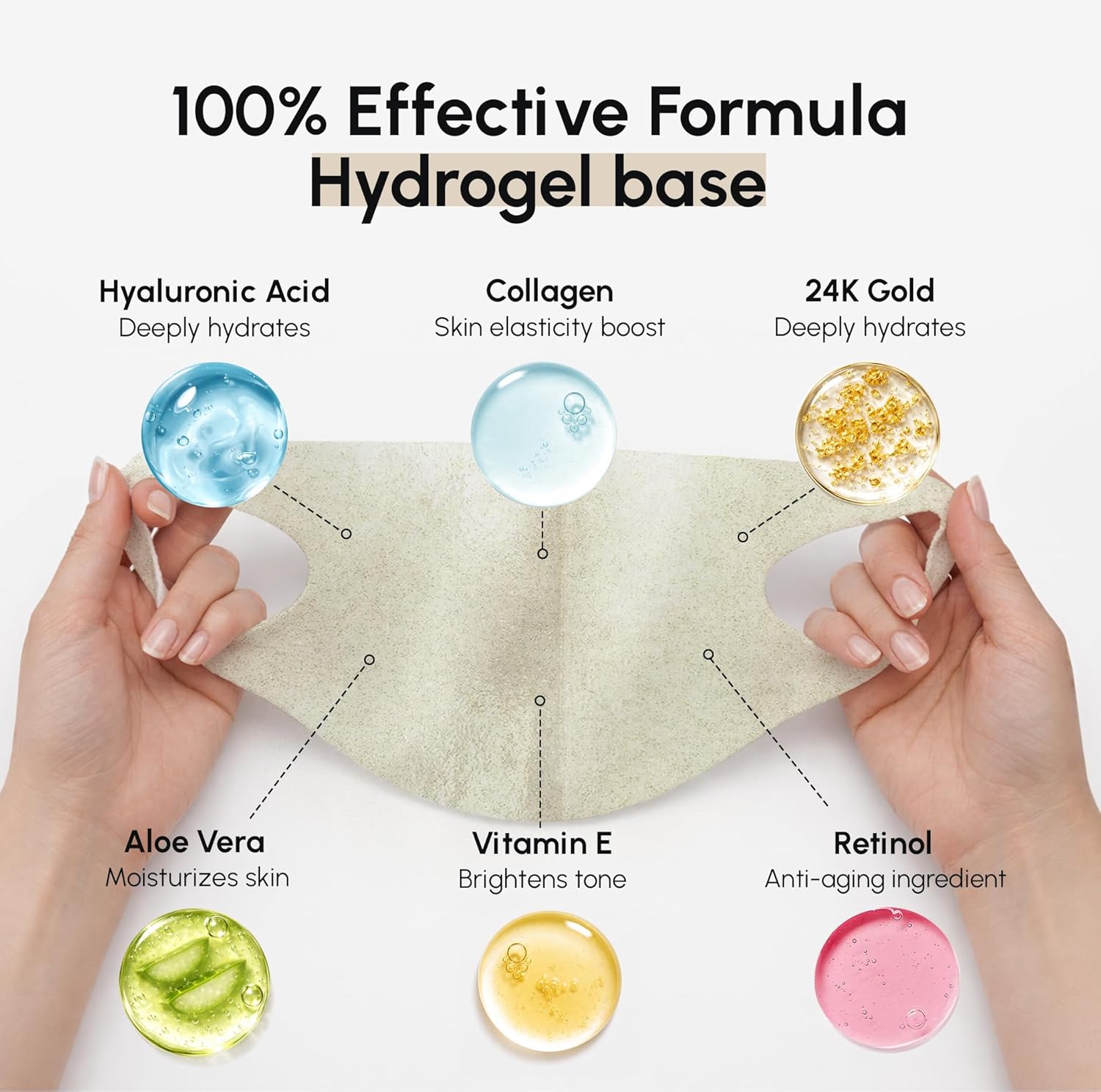 Thumbnail 3 de MAREE Chin Strap V Line Lifting Mask (24K Gold) Hydrogel Double Chin & Neck Lift Tape Mask, 10 PCS