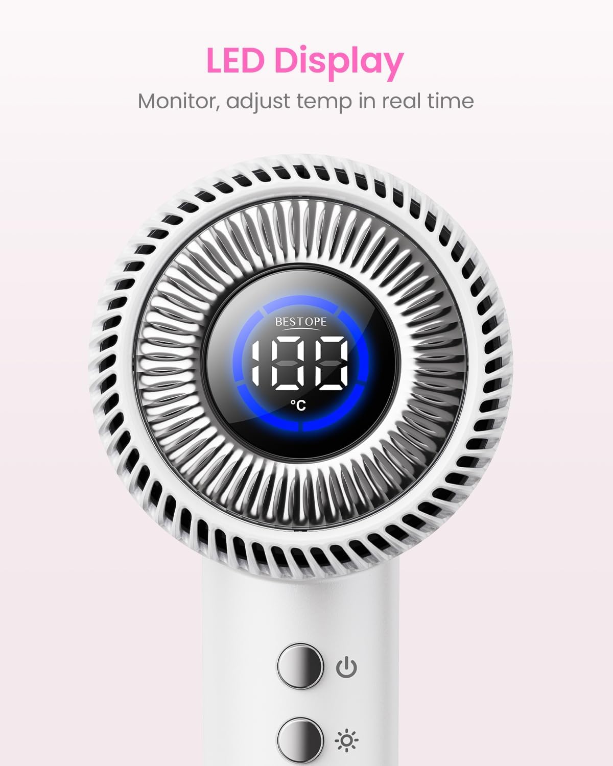 Thumbnail 4 de BESTOPE PRO Asciugacapelli ionico con ioni negativi, 5 velocità e 6 temperature