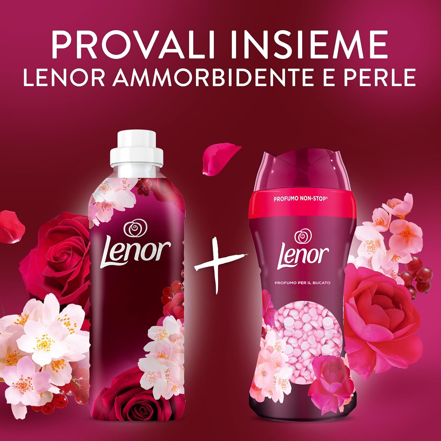 Thumbnail 5 de Lenor Profumatore Bucato Perle Profumate Lavatrice Gelsomino Scarlatto – Maxi formato