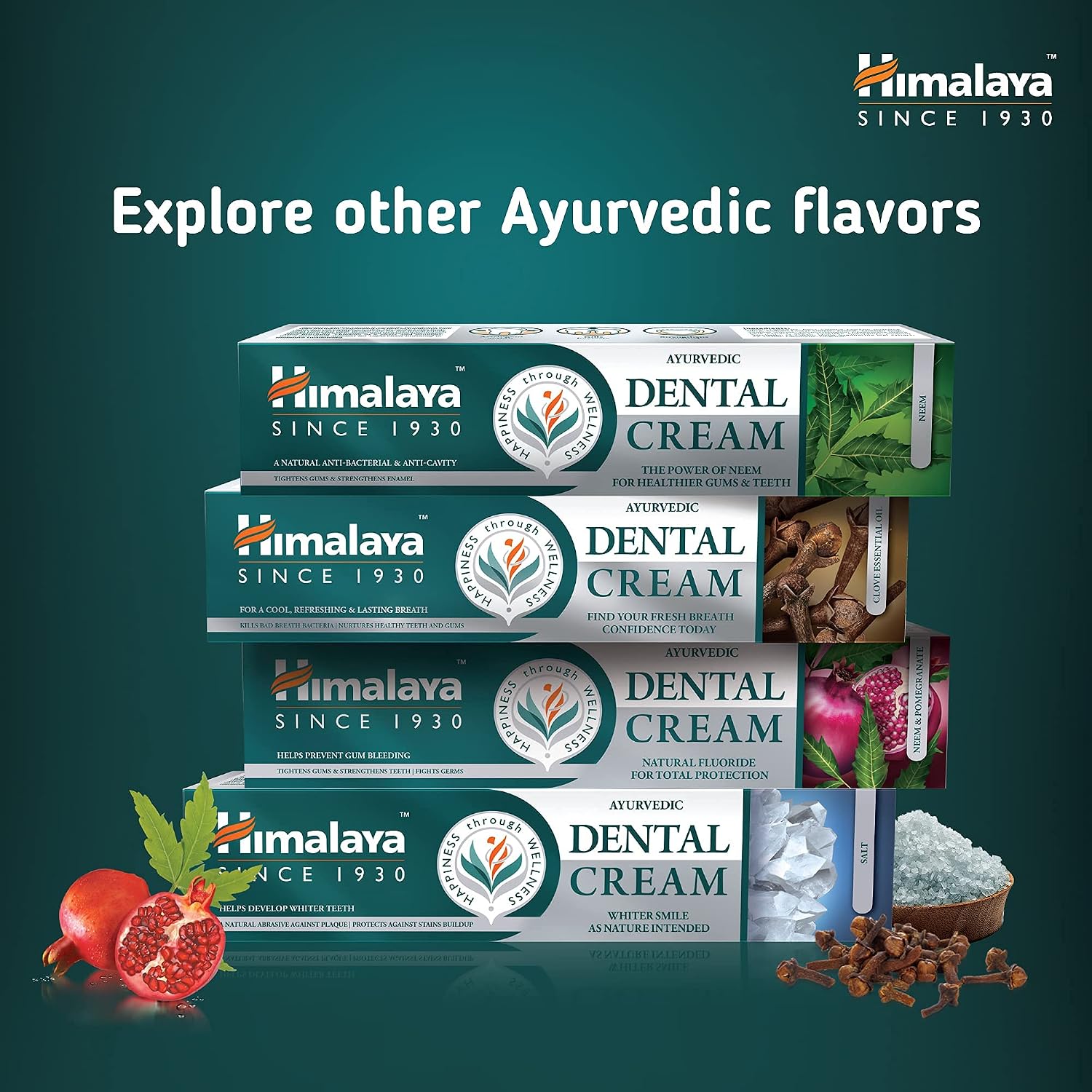 Detalle de Himalaya Ayurvedic Toothpaste con Clove Oil: freschezza naturale per denti e gengive, 100 g