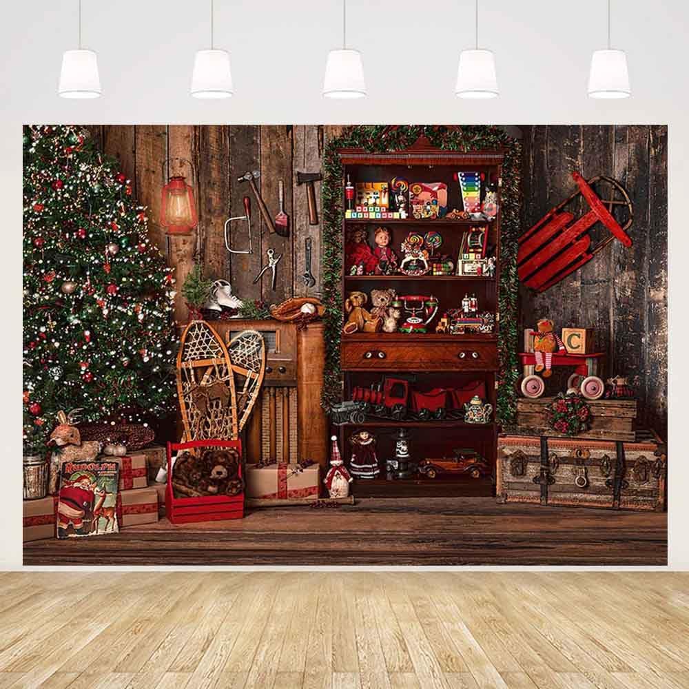 Detalle de MEHOFOND 10x7ft Christmas Photography Backdrop