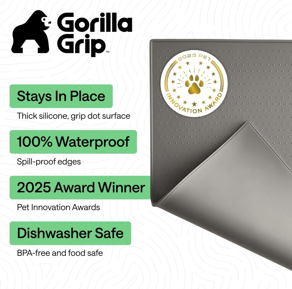 Detalle 2 de Gorilla Grip Dog Food Mat 18.5 x 11.5 Inches