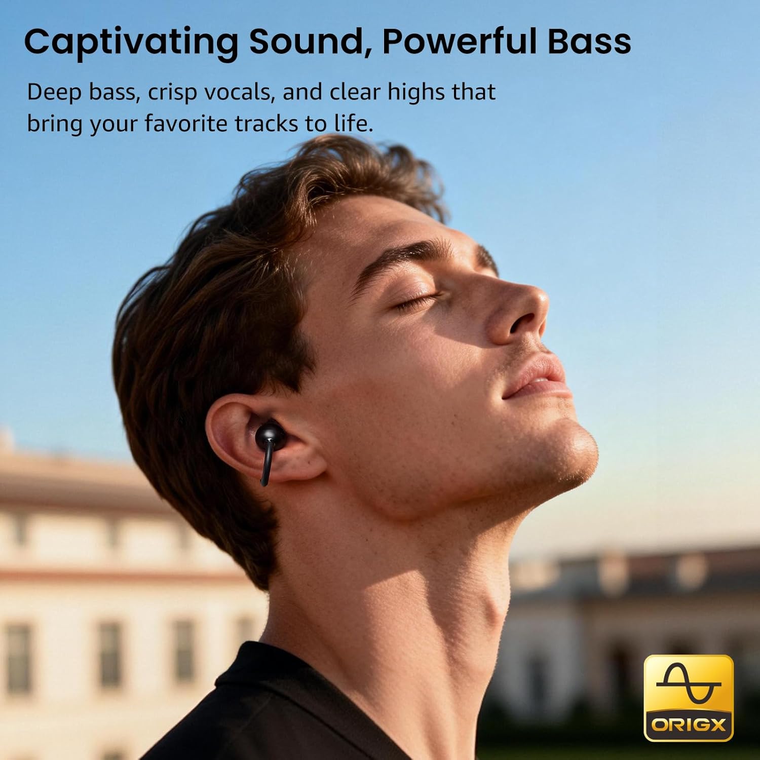 Thumbnail 3 de TOZO OpenEarRing – écouteurs Bluetooth 5.1 ouverts, réduction IA du bruit, autonomie jusqu’à 40 h, IPX5