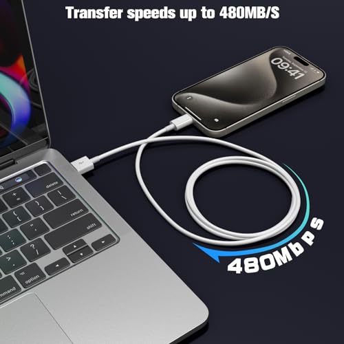 Thumbnail 6 de Snisre CarPlay USB-A to USB-C Cable for iPhone 17/16/15 (3ft) – White