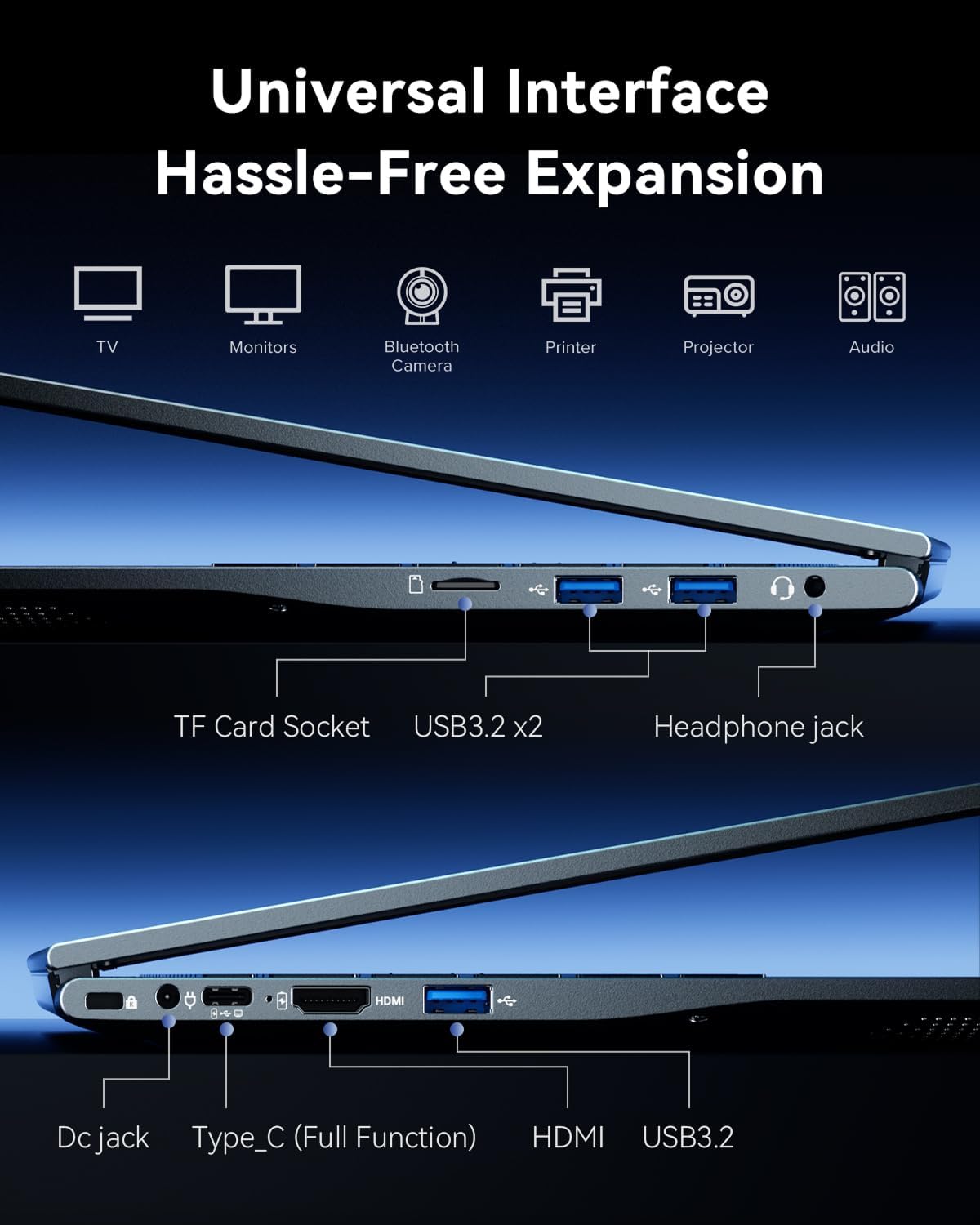 Thumbnail 4 de MALLRACE 15.6-inch Windows 11 Laptop w/ Intel i5-12600H — Solid all-around performer for students and professionals