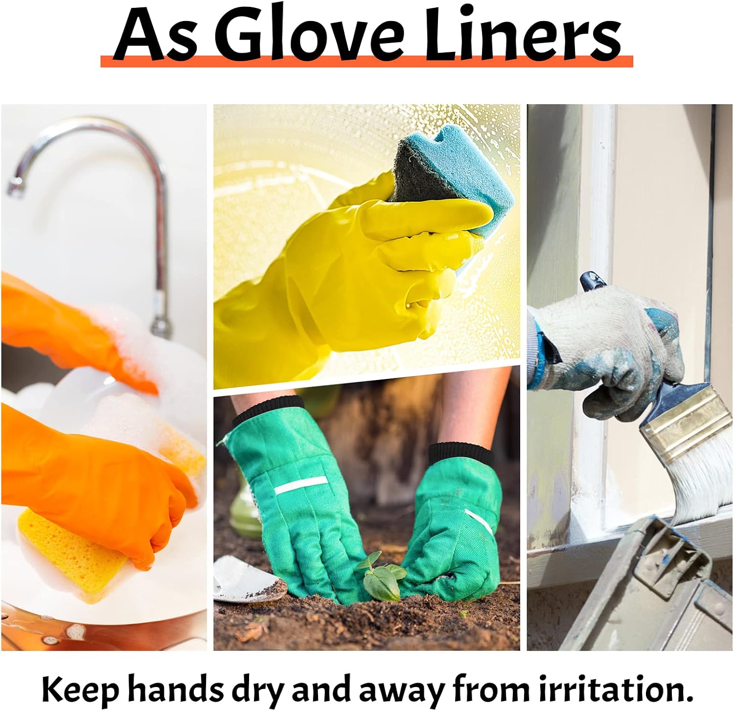 Thumbnail 5 de Migliore Wear 2 Pairs Cotton Gloves for Eczema – Touchscreen Friendly, Overnight Moisturising (Large)