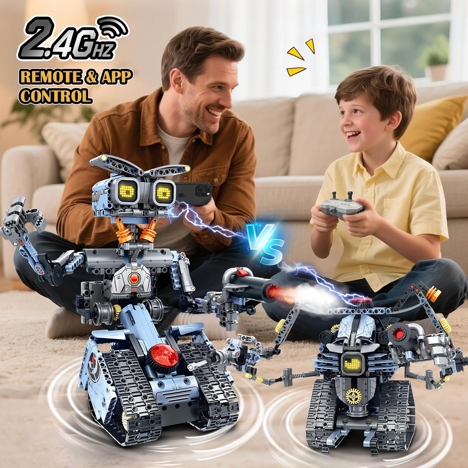 Detalle de HiWEEGO Technik Roboter Bausatz 699 Stück 🤖