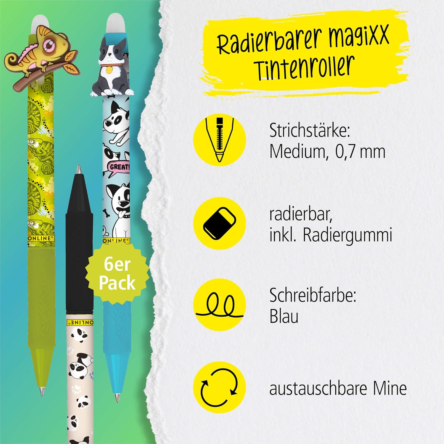 Thumbnail 2 de Online magiXX Radierstift 6x 🖊️