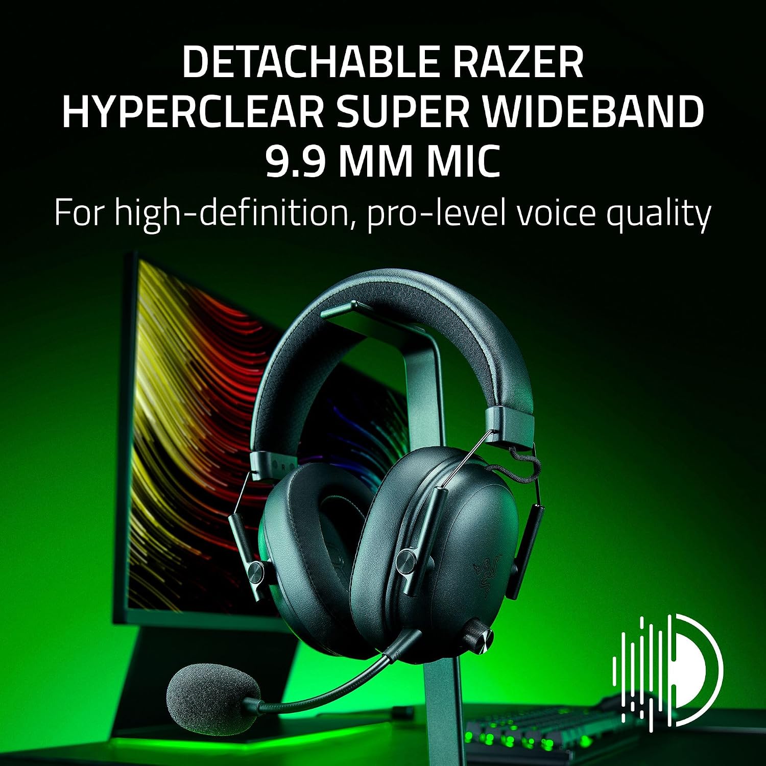 Detalle de Razer BlackShark V3 Wireless PC Gaming Headset — 70 Hr Battery, Black