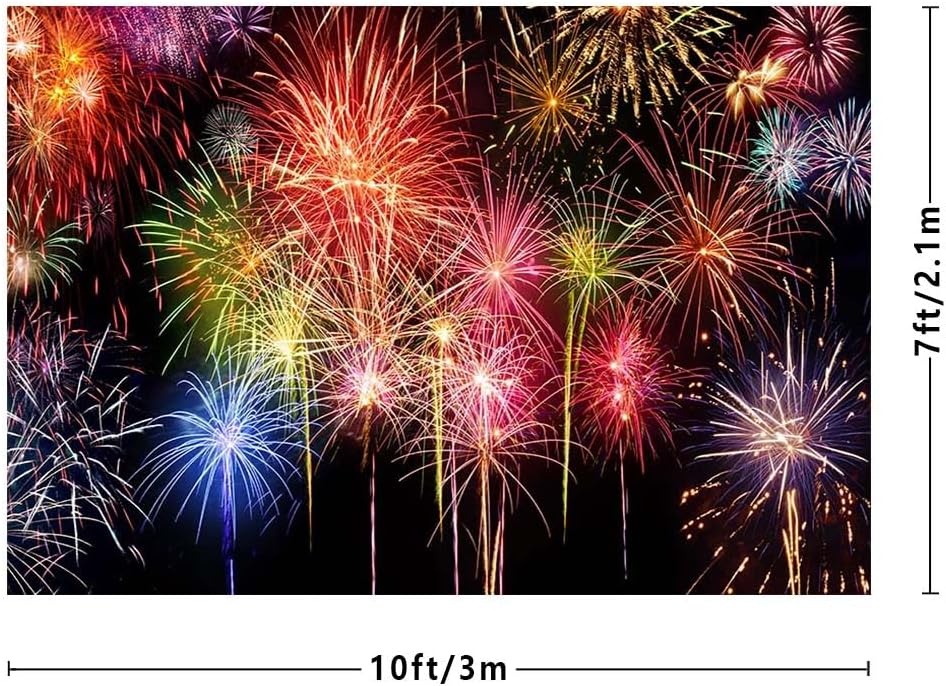 Detalle de Mehofond 10x7ft Fireworks Backdrop