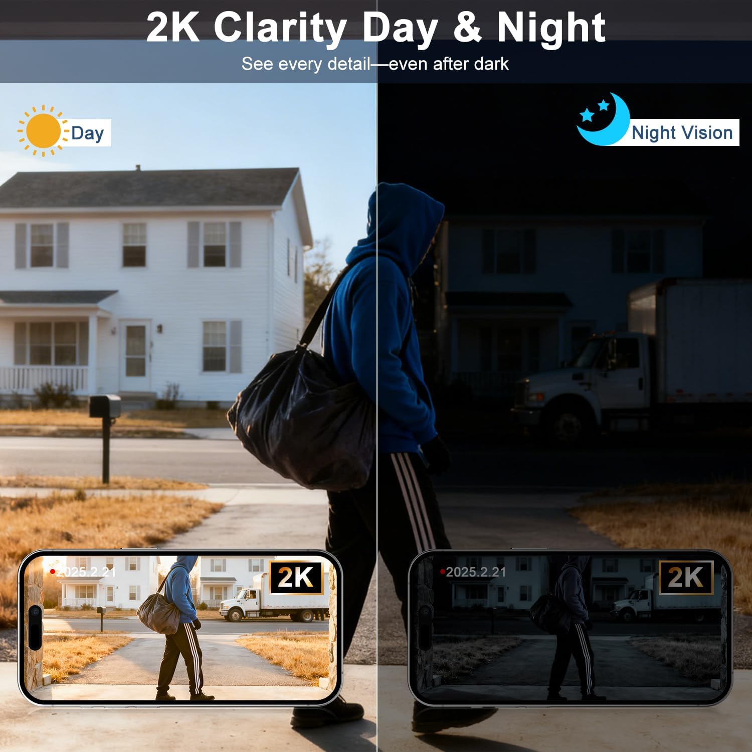 Detalle 2 de KAMEP Doorbell Camera 2K HD wireless