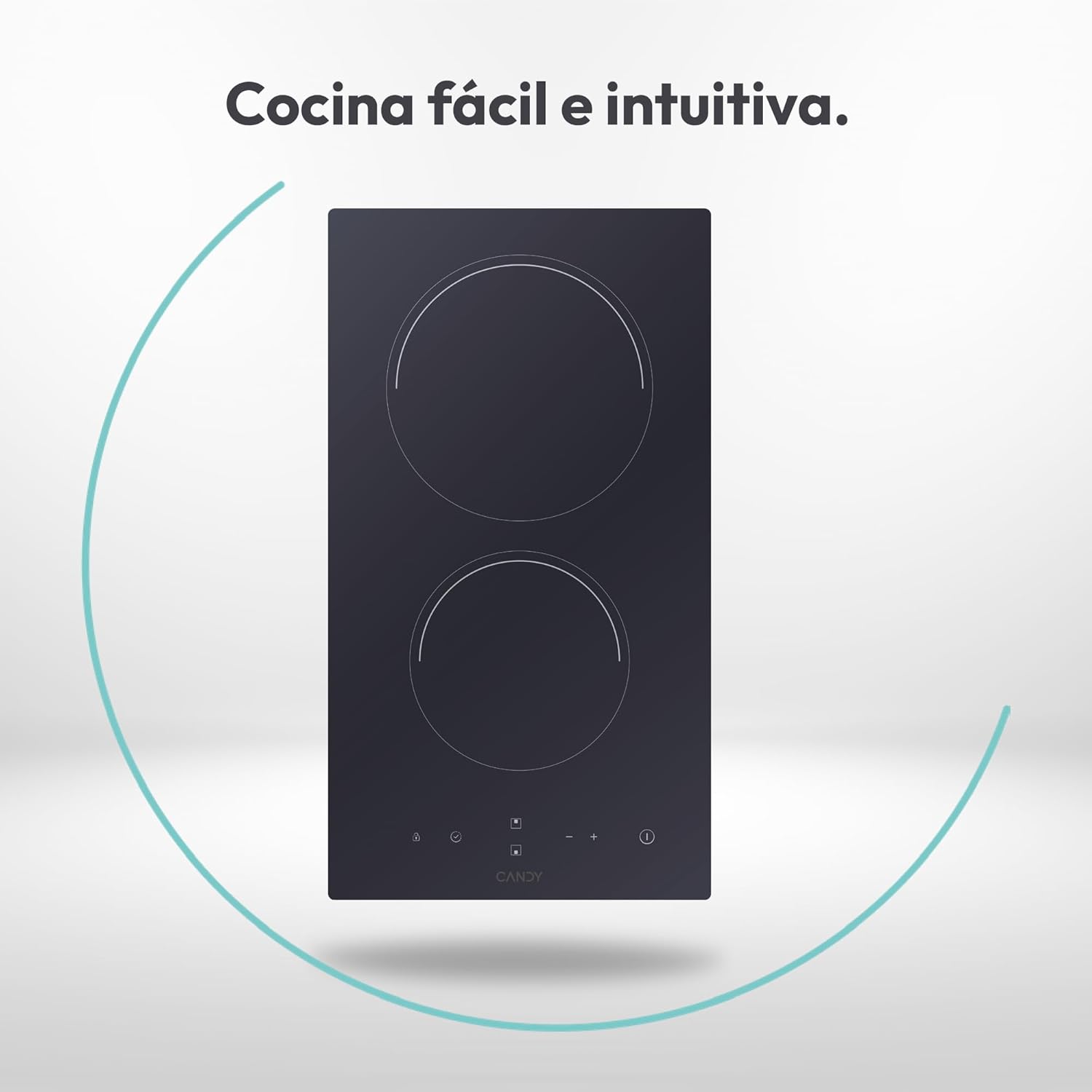 Detalle 2 de Candy Smart CDH 30, Placa Vitrocerámica Compacta con Seguridad