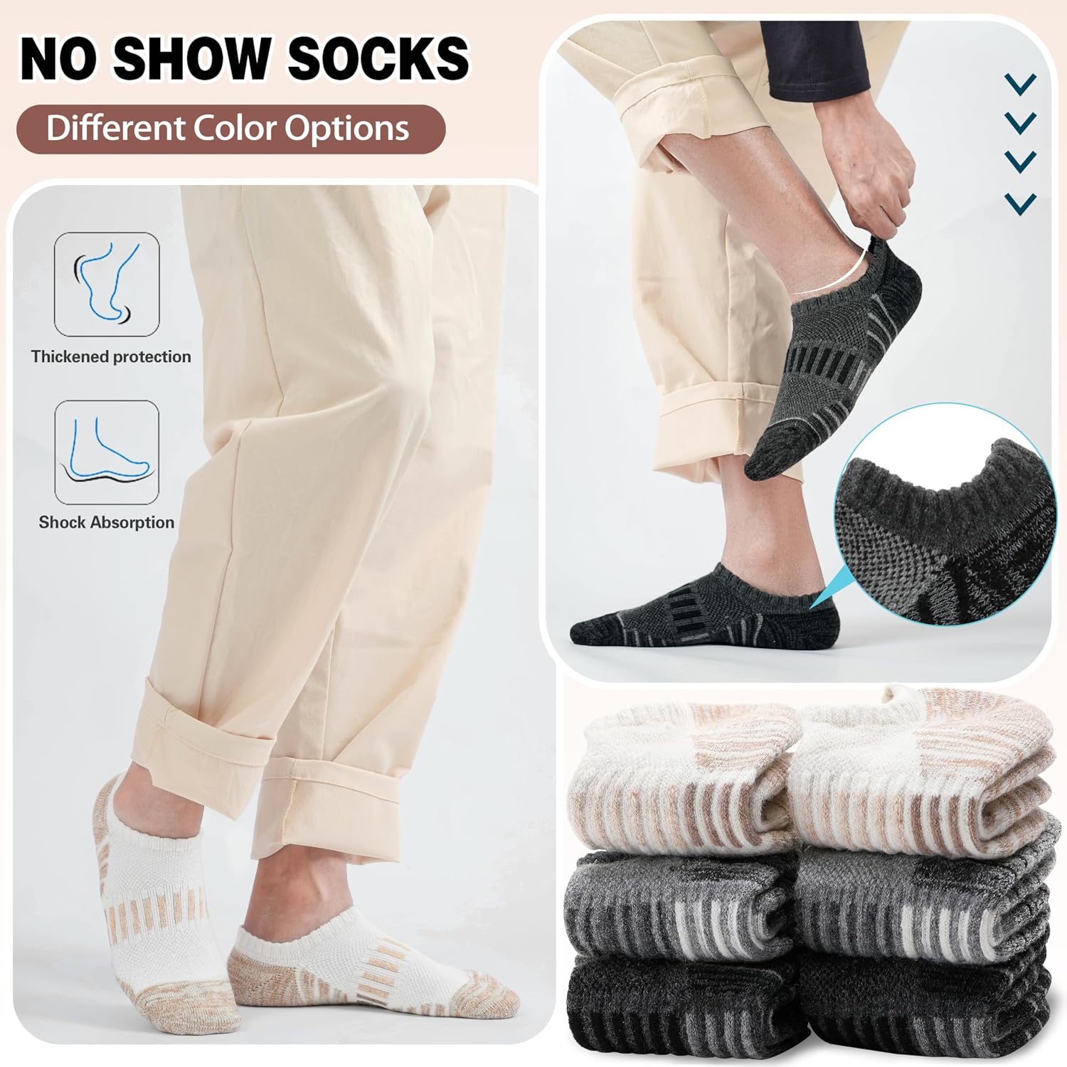 Thumbnail 3 de Merino Wool Ankle Running Socks