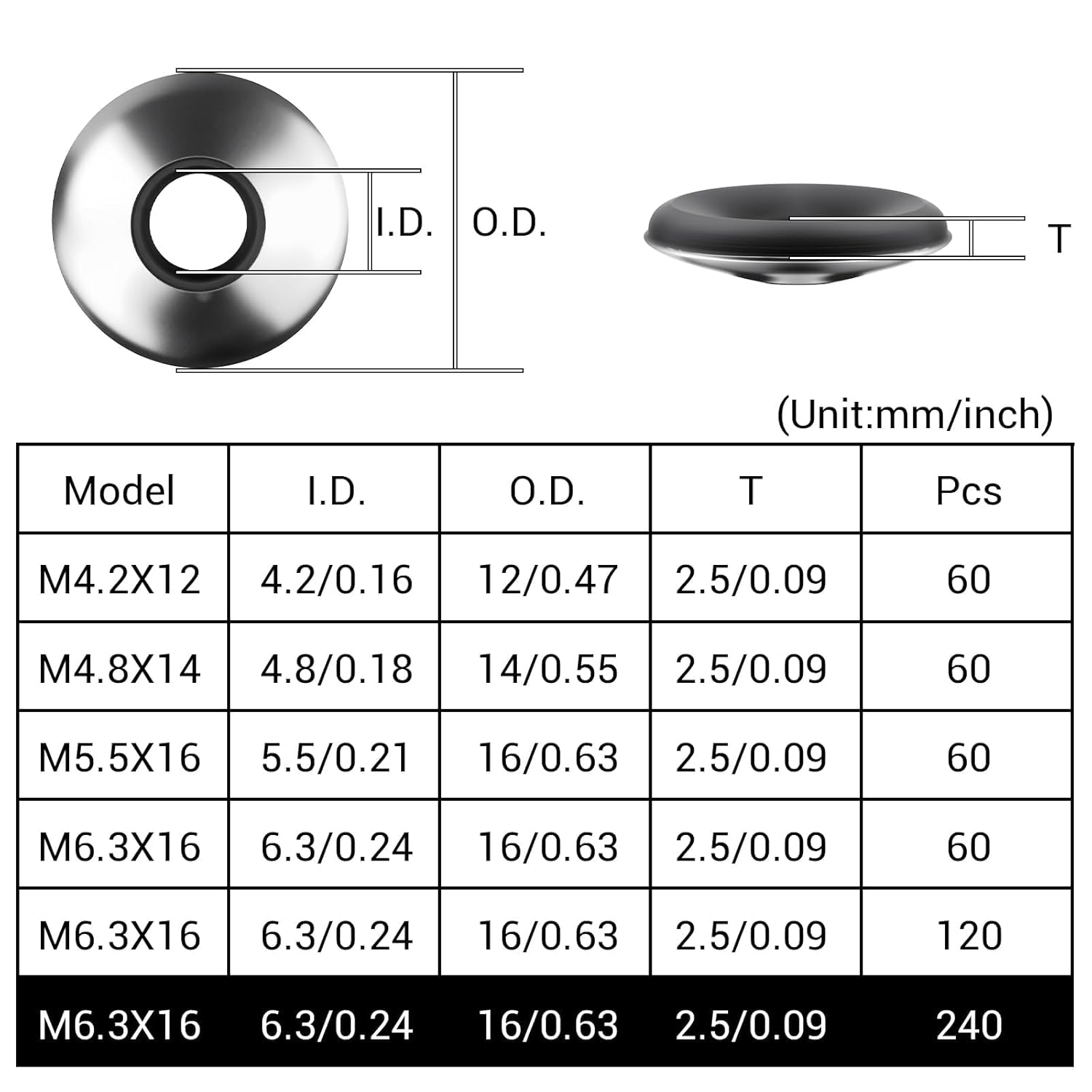 Thumbnail 2 de TXXATX Dichtscheiben EPDM M6 3x16 mm