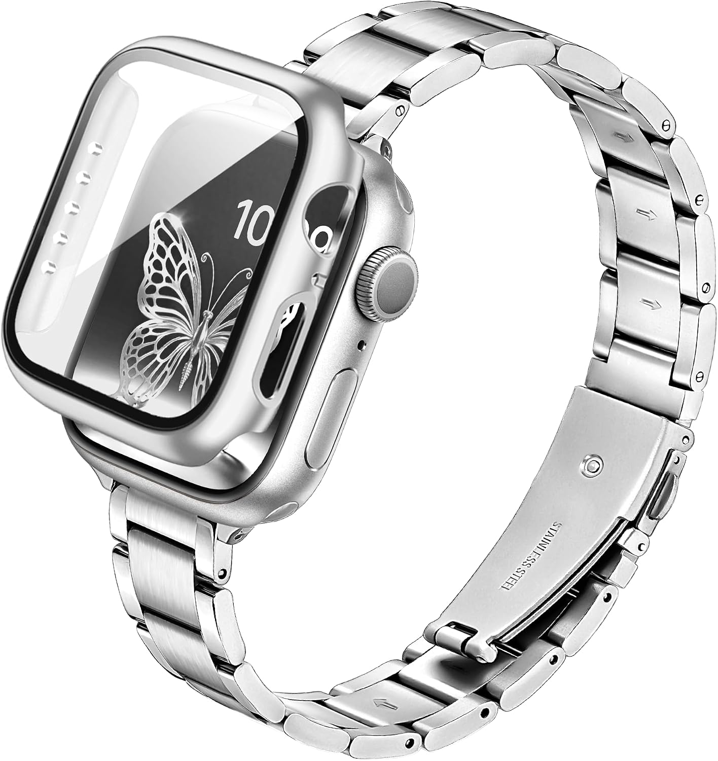 Detalle de G-ficu Slim metal Apple Watch strap 14mm